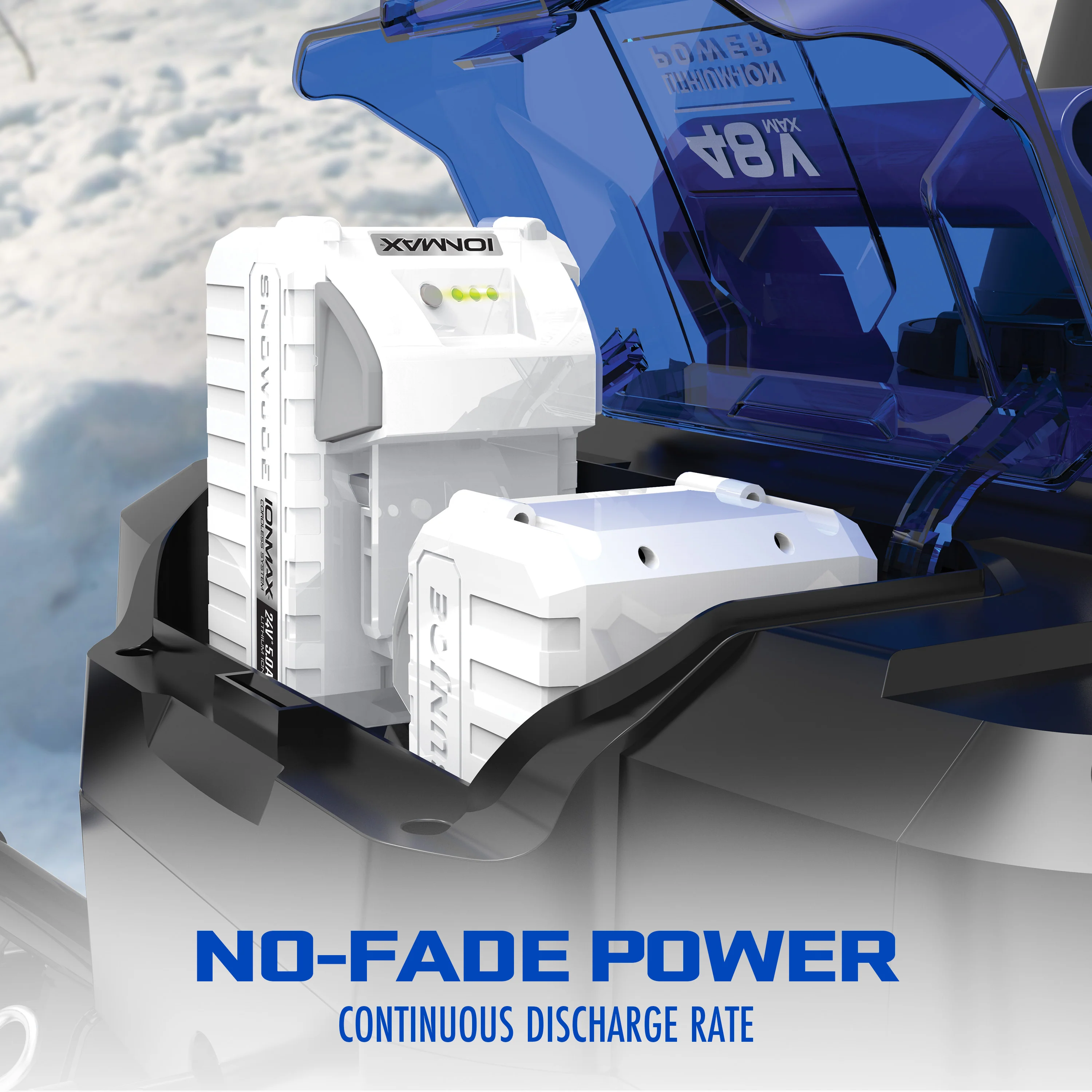 Snow Joe CERTIFIED AUTHENTIC IONMAX 24-Volt* 5.0-Ah Lithium-ION Battery | Universal JOE Brands (Sun Joe, Auto Joe, Snow Joe, Power Joe) IONMAX Devices | Battery Management System | 3-Stage LED Display - Image 5