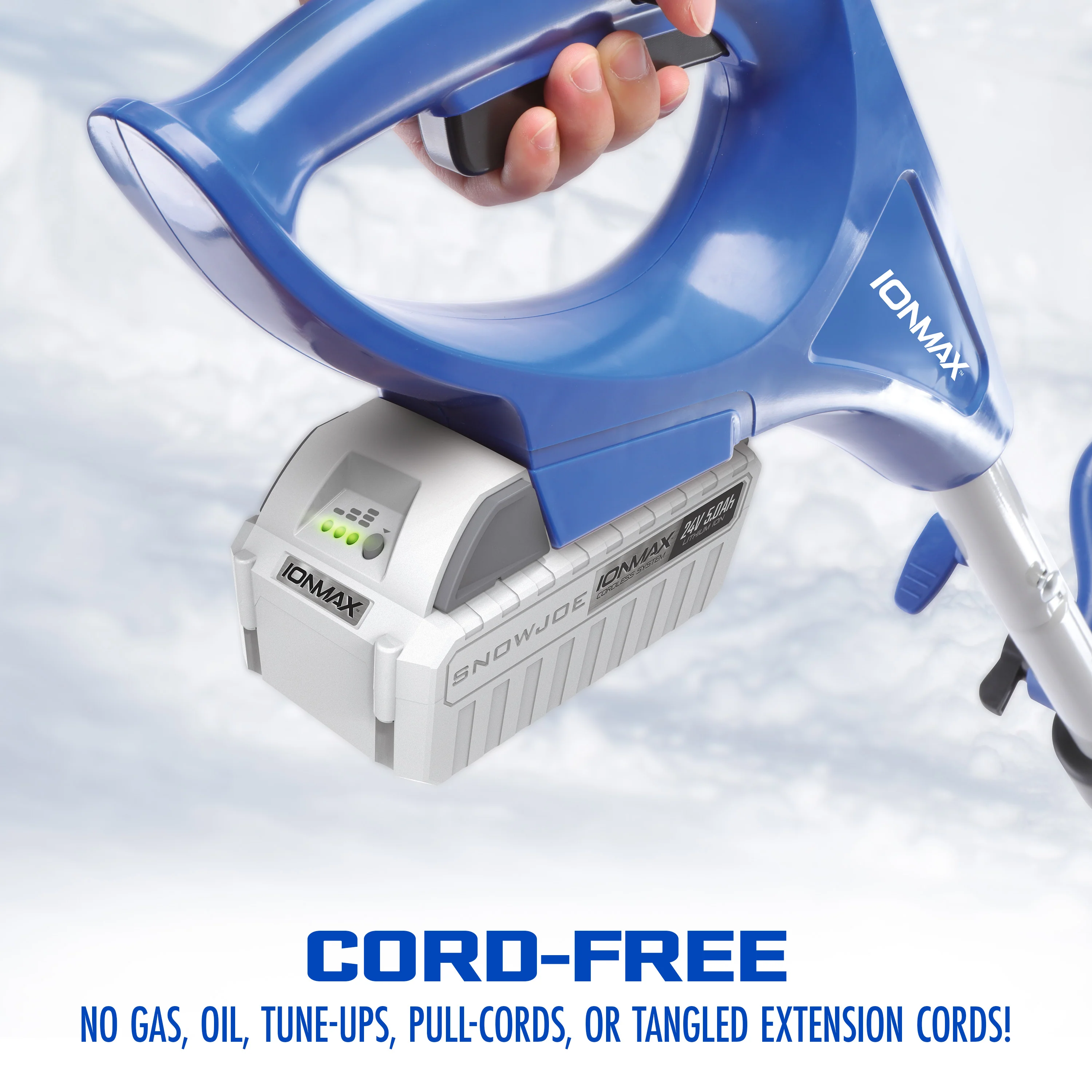 Snow Joe CERTIFIED AUTHENTIC IONMAX 24-Volt* 5.0-Ah Lithium-ION Battery | Universal JOE Brands (Sun Joe, Auto Joe, Snow Joe, Power Joe) IONMAX Devices | Battery Management System | 3-Stage LED Display - Image 7