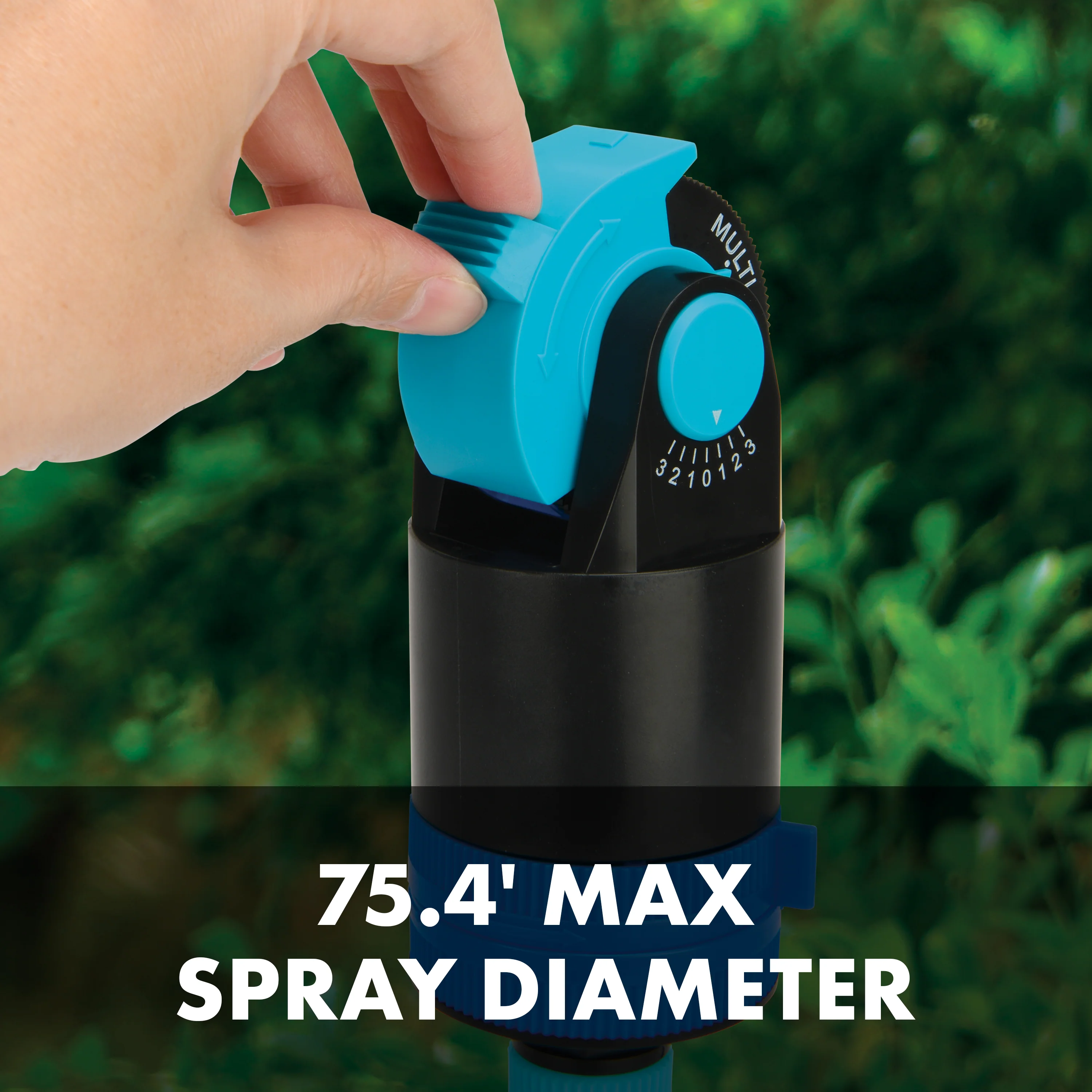 Aqua Joe AJ-6PSTB Indestructible Turbo Drive 360° Telescoping Tripod Lawn & Garden Sprinkler | 6 Spray Patterns | 4,500 Sq. Ft. Max Coverage - Image 5