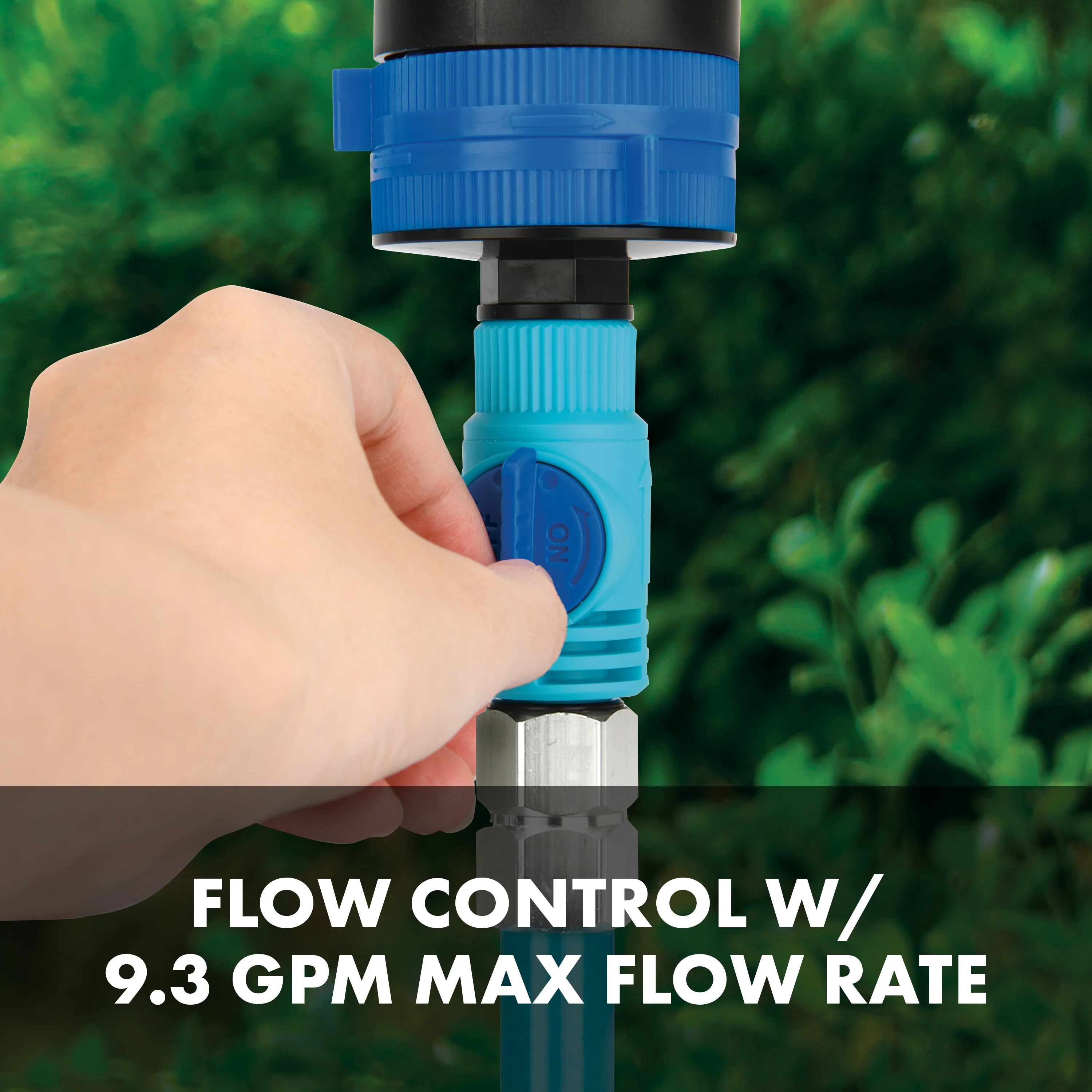 Aqua Joe AJ-6PSTB Indestructible Turbo Drive 360° Telescoping Tripod Lawn & Garden Sprinkler | 6 Spray Patterns | 4,500 Sq. Ft. Max Coverage - Image 9