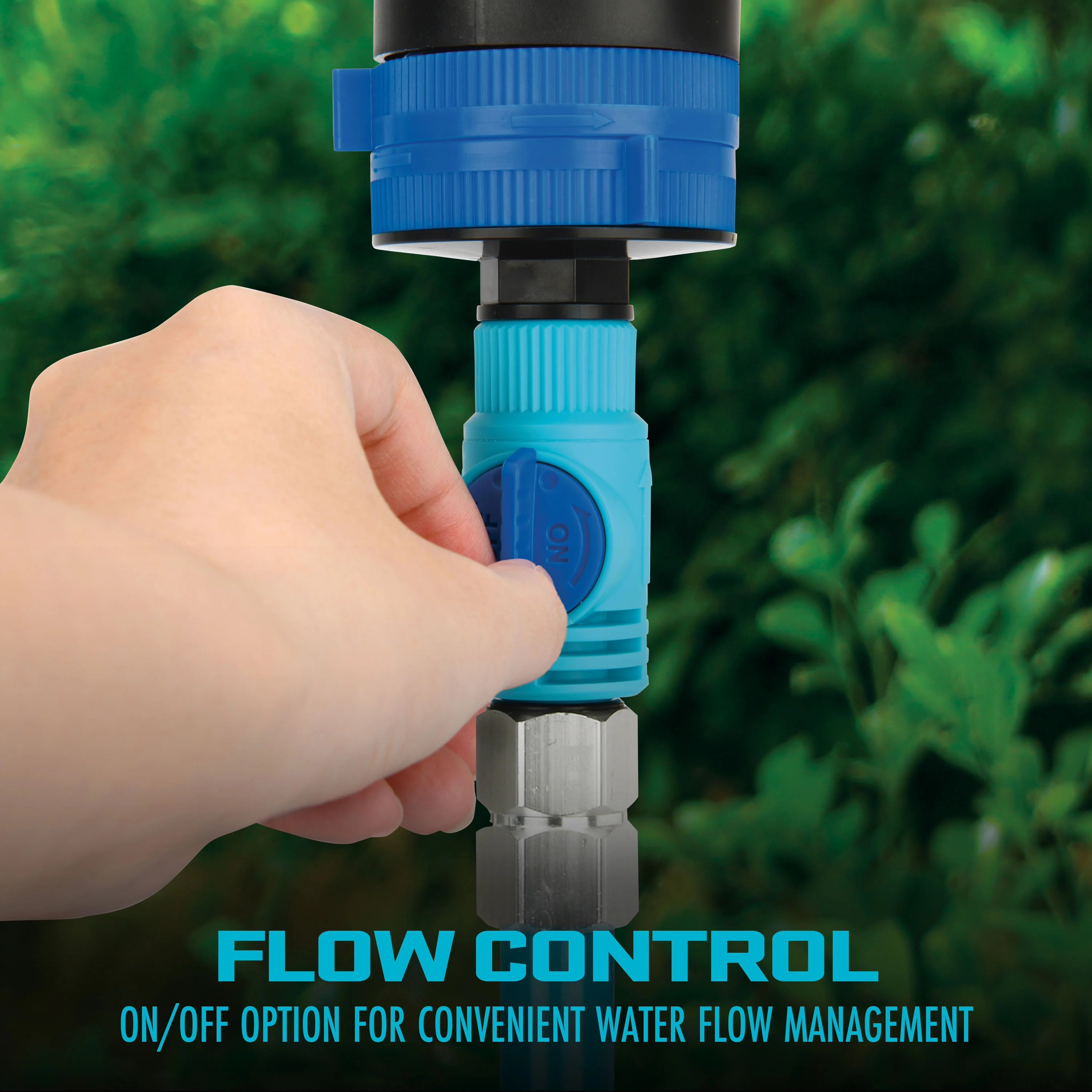 Aqua Joe AJ-6PSTB-MAX HD 360° Telescoping Sprinkler & Mister W/ Metal Tripod Base | 6 Patterns | 4,100 Sq. Ft. Coverage - Image 8