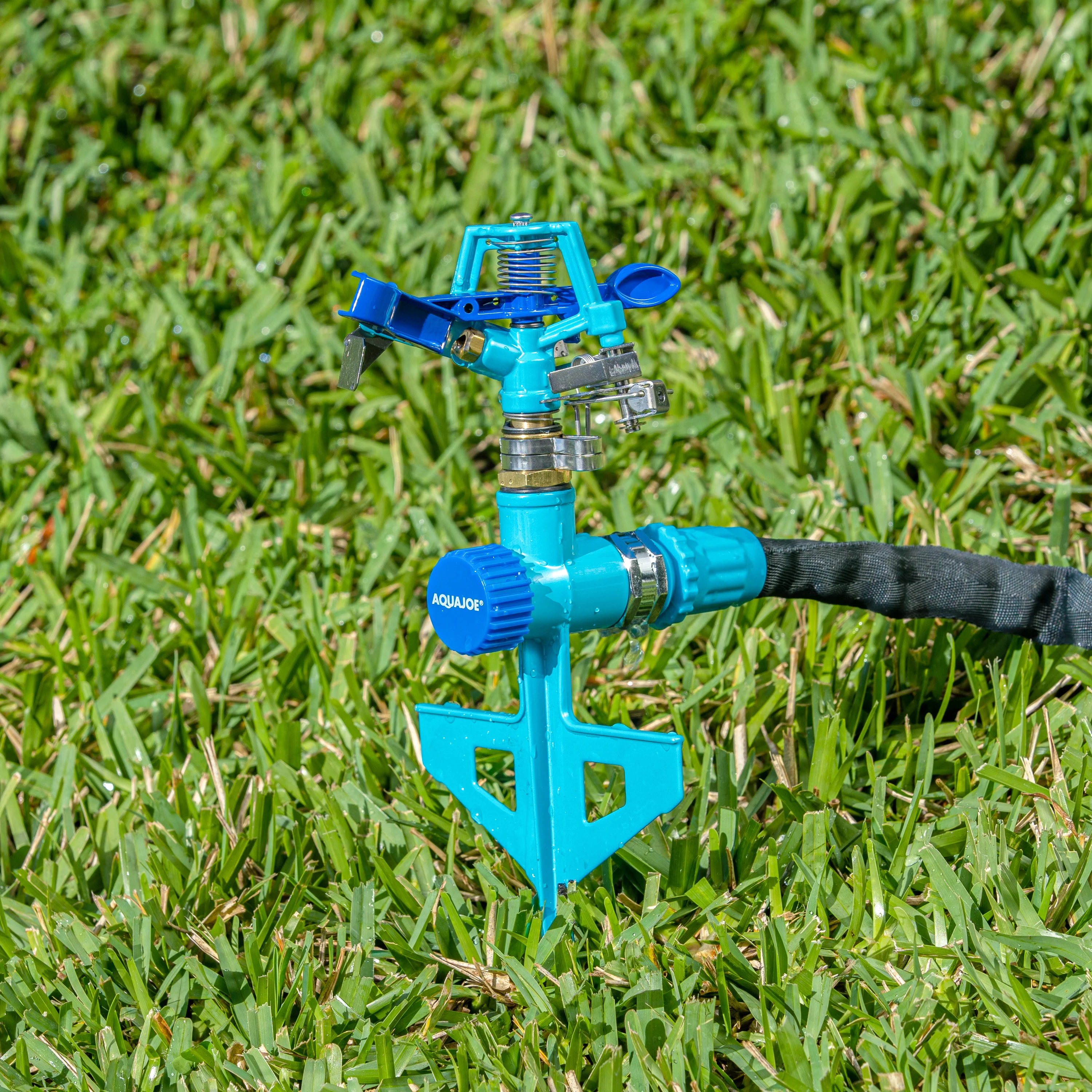 Aqua Joe AJ-ISSS Indestructible Zinc Impulse 360 Degree Sprinkler | Waters up to 1390 Sq Ft | Customizable Coverage - Image 4