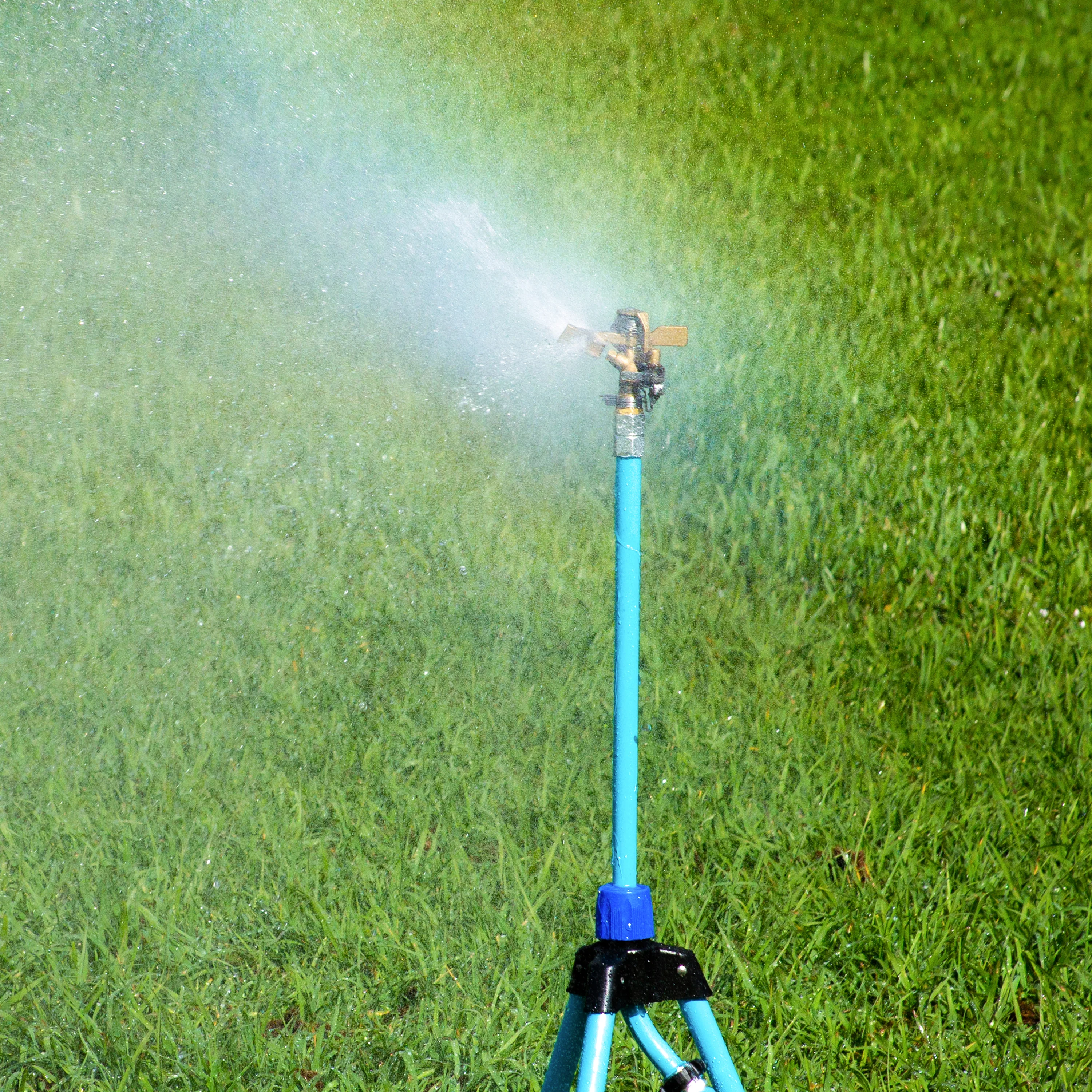 Aqua Joe AJ-IST39BM Indestructible Brass Impulse 360 Degree Sprinkler | Telescoping | 1390 sq ft Max Coverage - Image 8