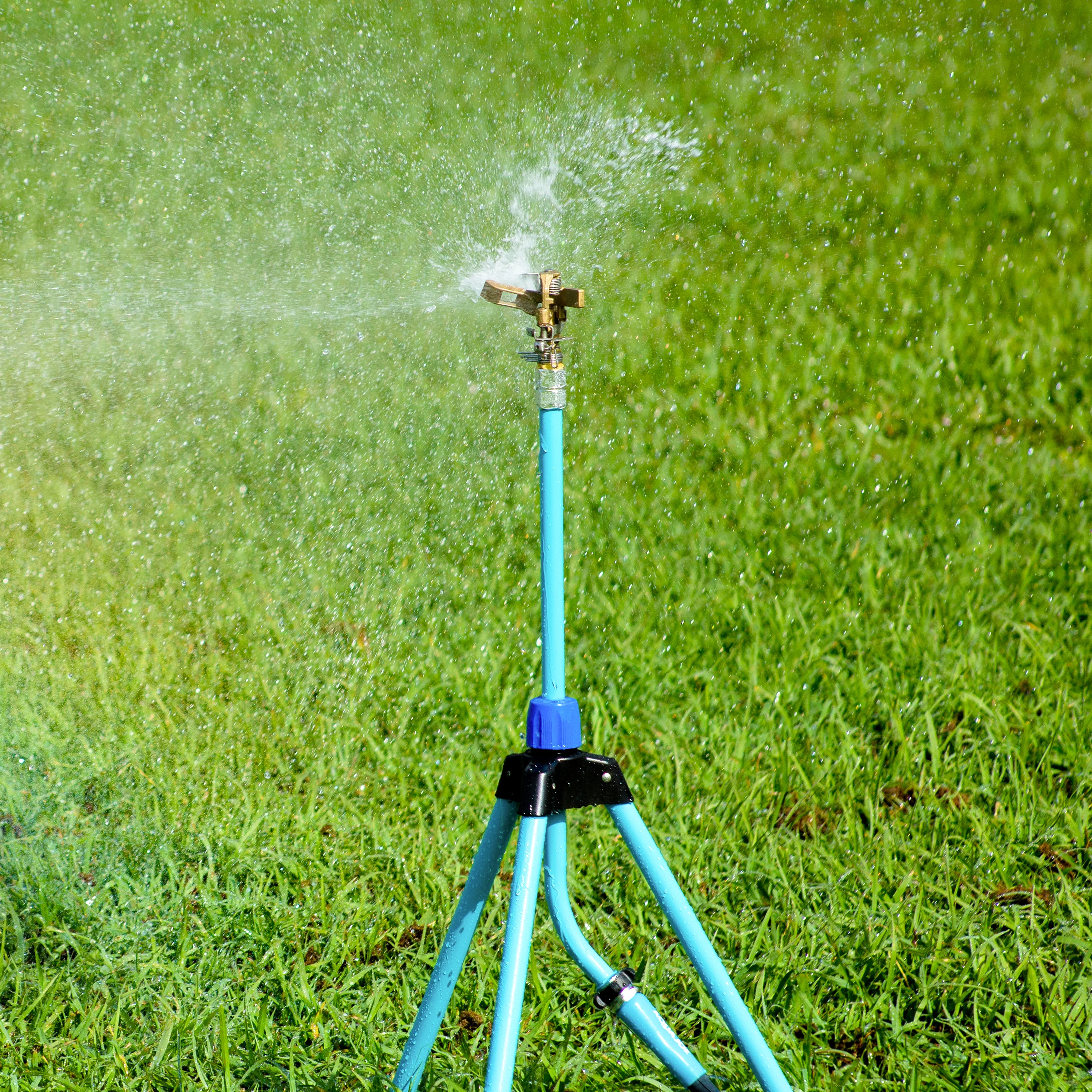 Aqua Joe AJ-IST39BM Indestructible Brass Impulse 360 Degree Sprinkler | Telescoping | 1390 sq ft Max Coverage - Image 9