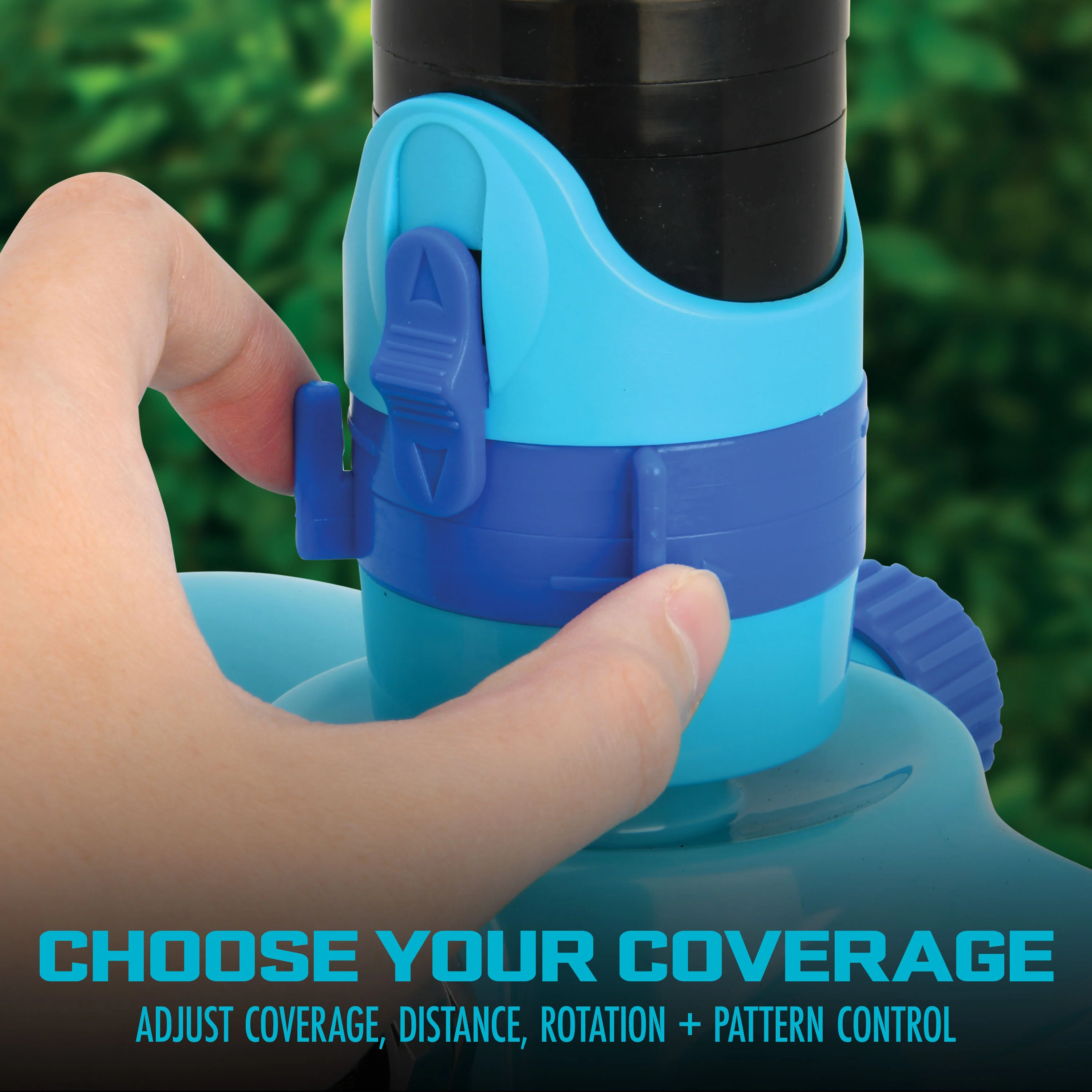 Aqua Joe Turbo Drive 360º Sprinkler | 4 Spray Patterns | Customizable Coverage | 3,740 Sq. Ft. Max Coverage - Image 4