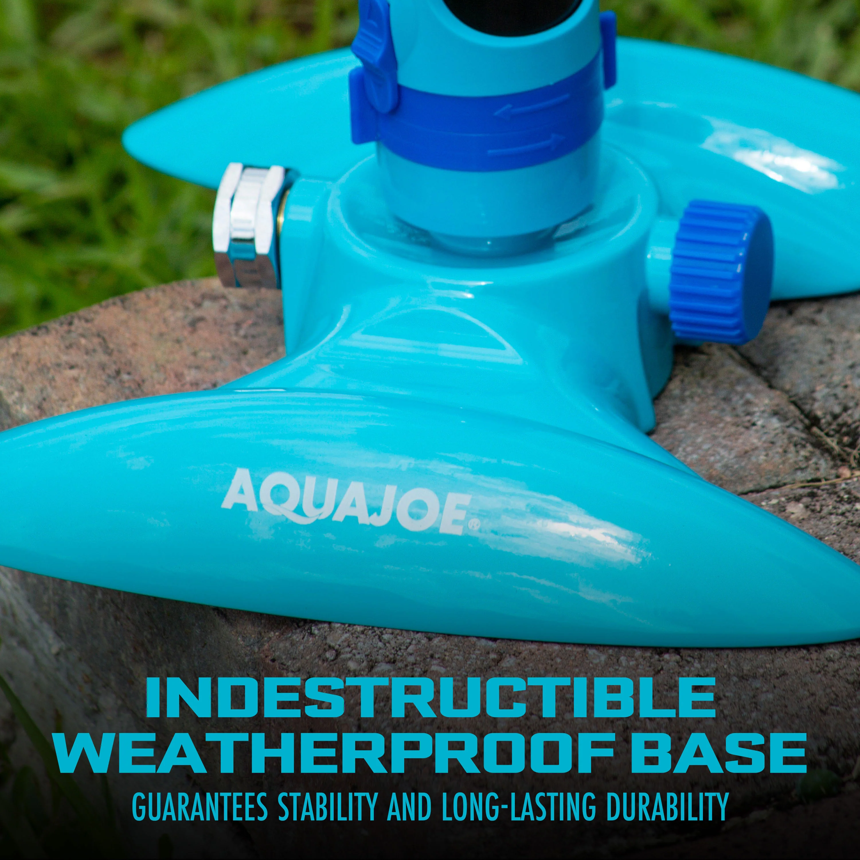 Aqua Joe Turbo Drive 360º Sprinkler | 4 Spray Patterns | Customizable Coverage | 3,740 Sq. Ft. Max Coverage - Image 6