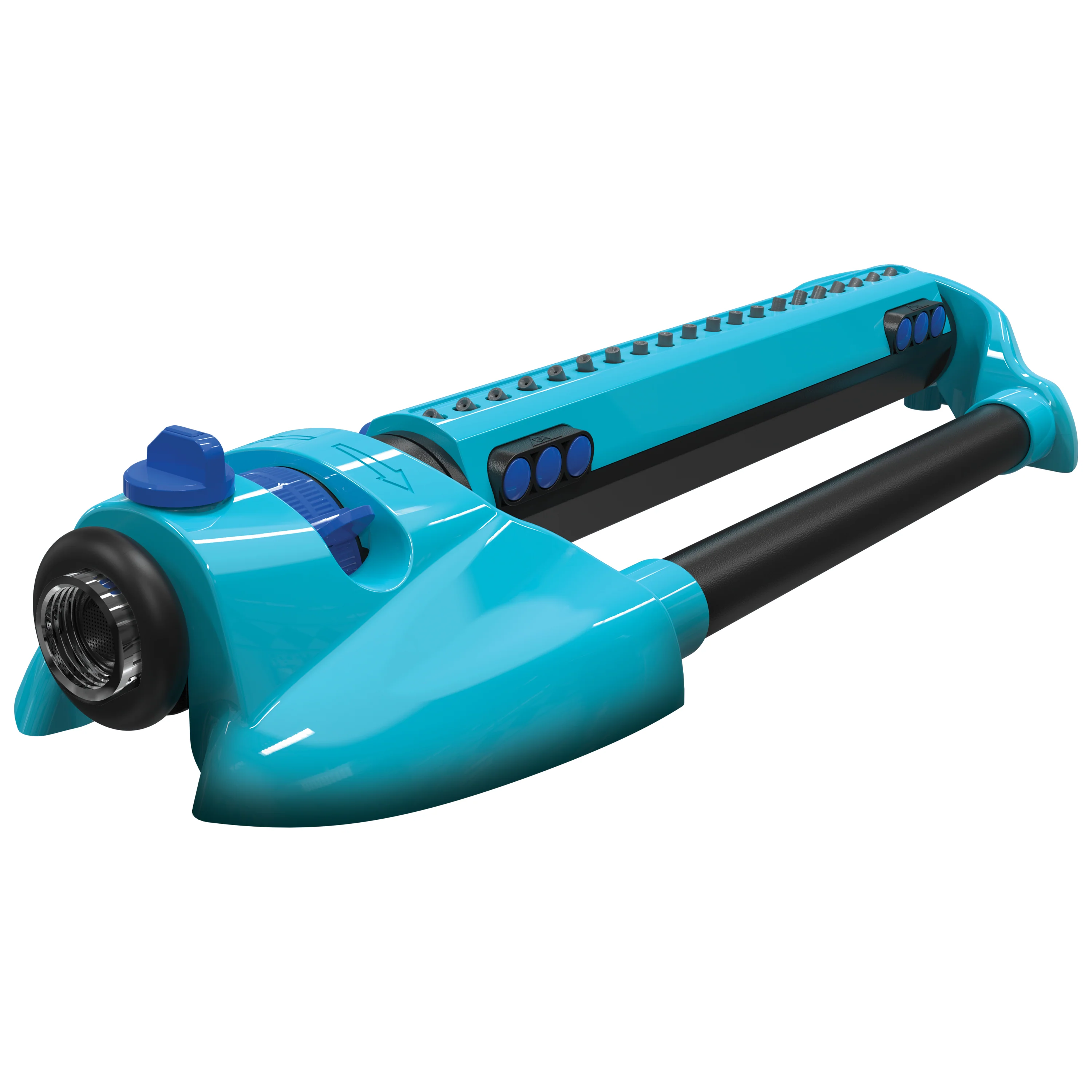 Aqua Joe AJ-OMS20-BRS Indestructible Metal Base Oscillating Sprinkler | Customizable Coverage | 4973 sq ft Max Coverage - Image 7