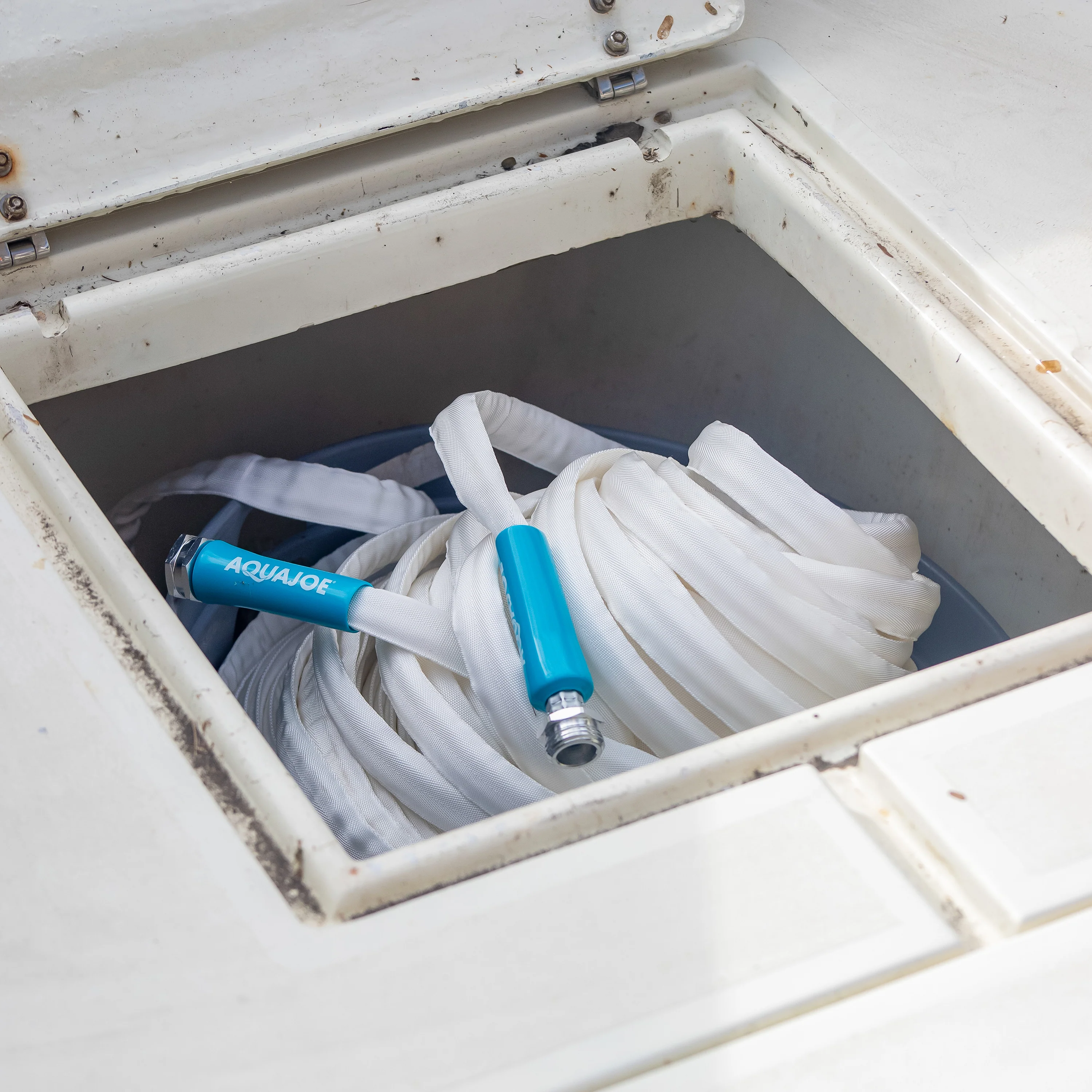 Aqua Joe Superlight Marine-Grade All-Purpose FiberJacket® RV Hose | 50-Foot | 5/8-Inch Diameter | Kink Resistant - Image 14