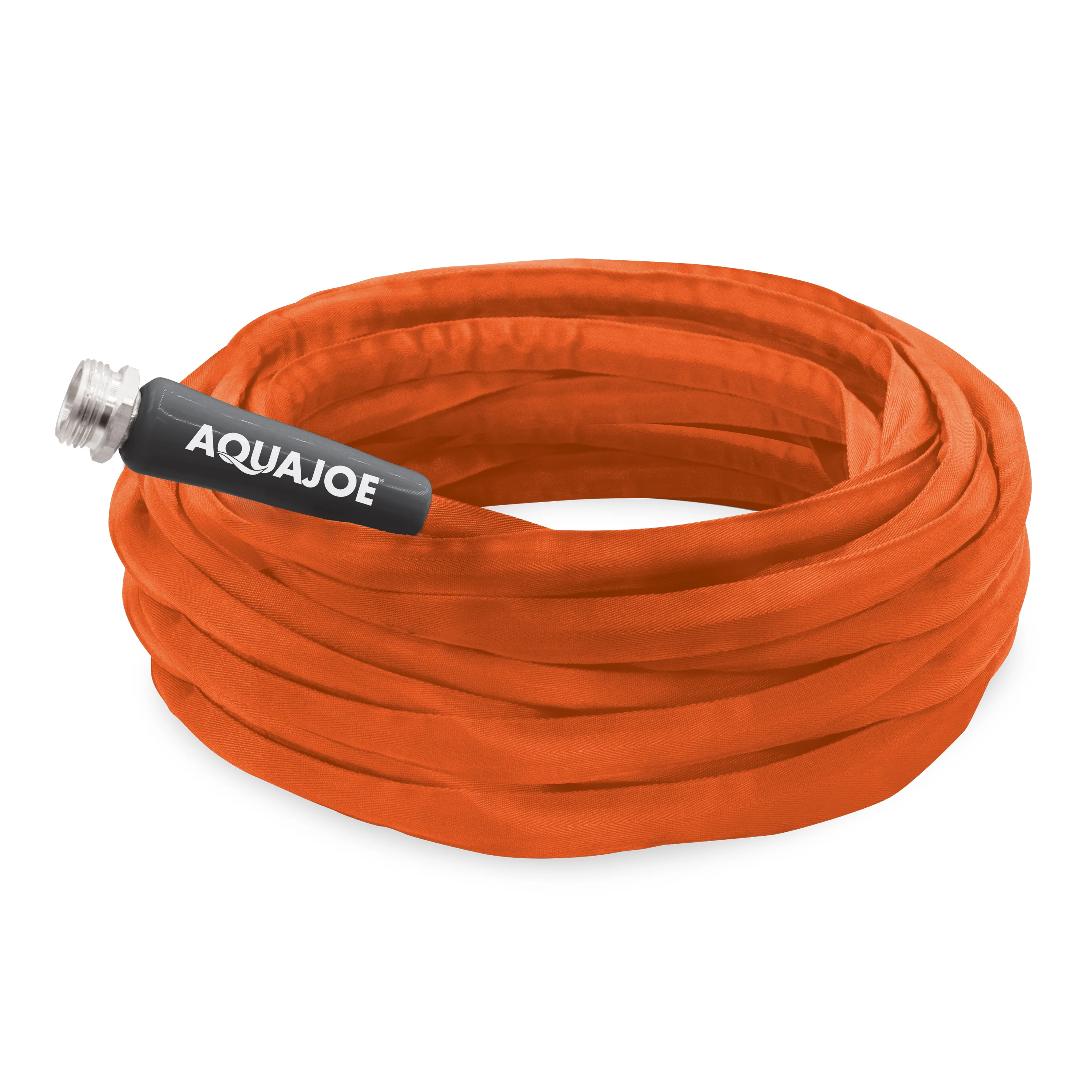 Aqua Joe Non-Expanding Kink-Resistant Contractor Grade FiberJacket Garden Hose | 75-Ft | 3/4-in | 650-PSI BURST (Orange) - Image 10