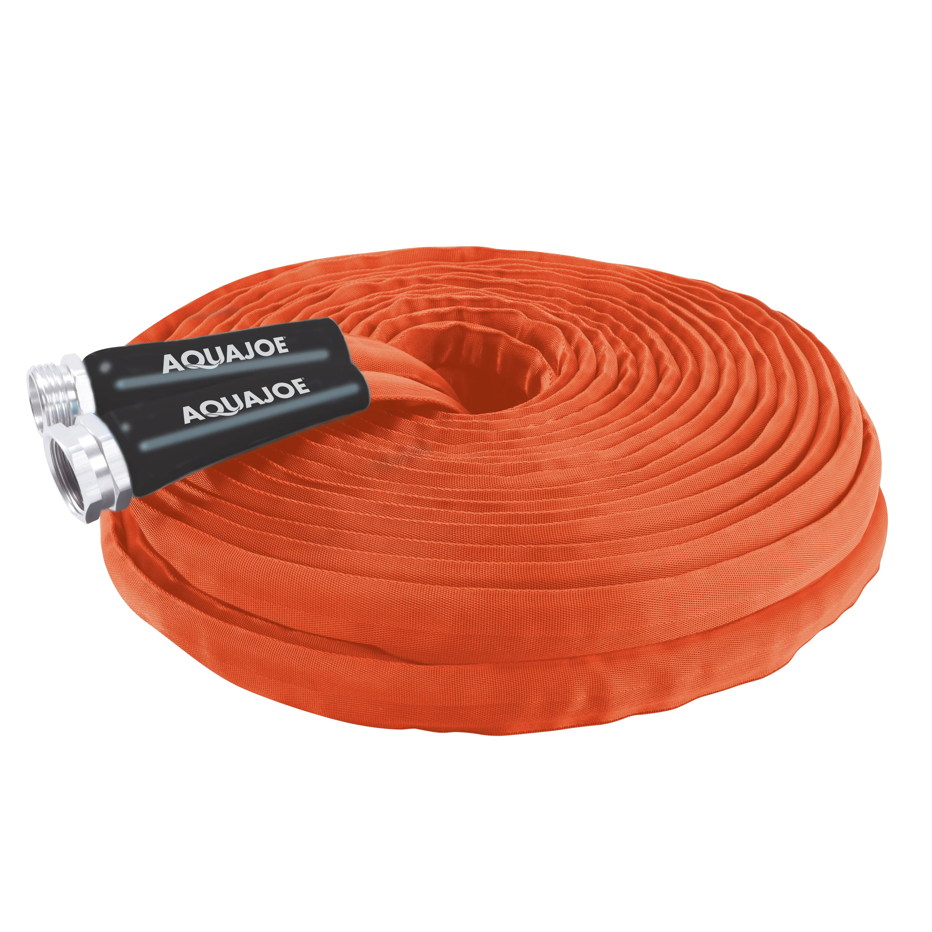 Aqua Joe Non-Expanding Kink-Resistant Contractor Grade FiberJacket Garden Hose | 75-Ft | 3/4-in | 650-PSI BURST (Orange) - Image 8