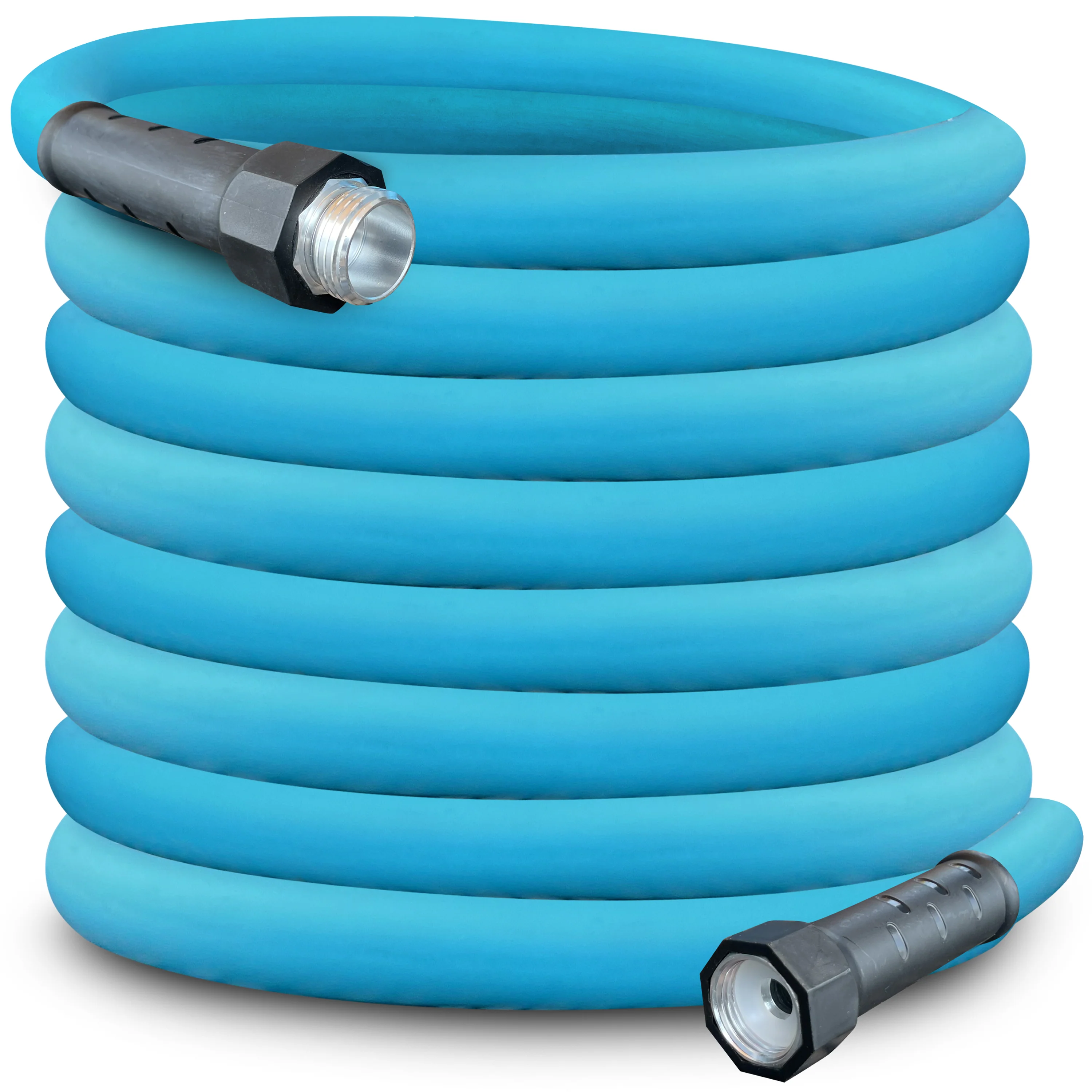 Aqua Joe HybridFLEX Professional-Grade Hybrid Polymer Garden Hose | 50-Ft | 5/8-inch | W/ Dual Swivel Grenade Grips | 500-PSI Burst - Image 11