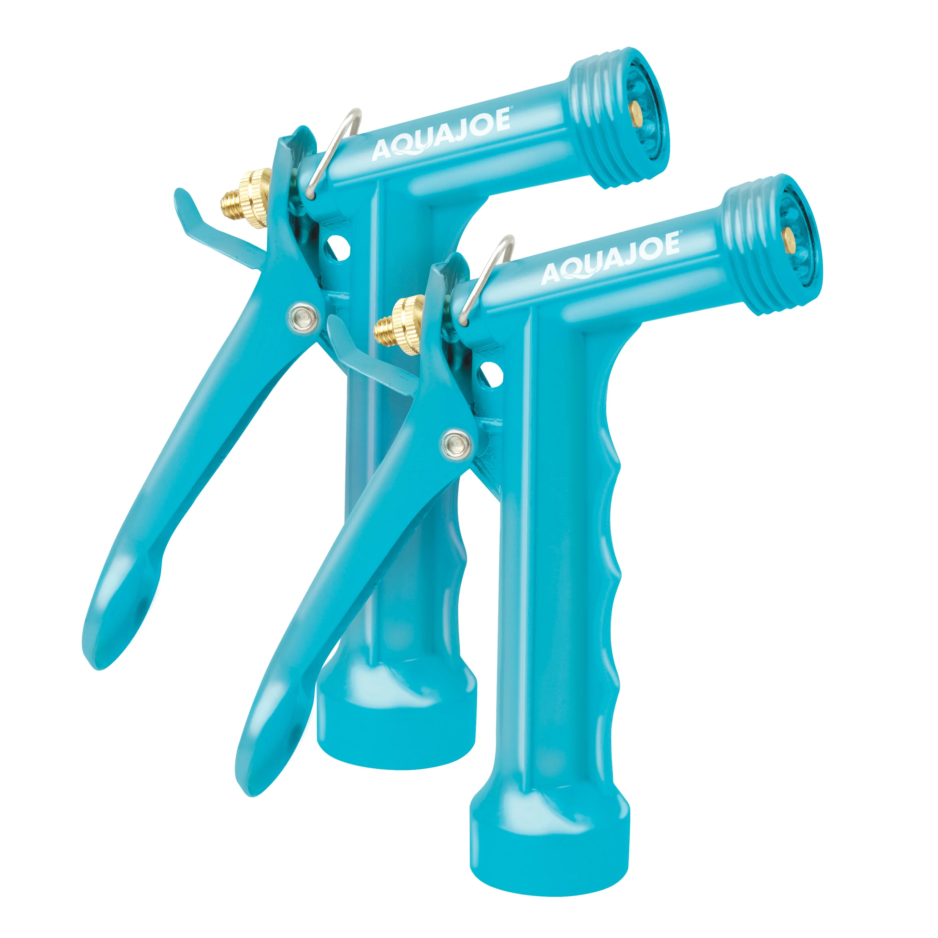 Aqua Joe AJPGN-2PK Full Metal Pistol Grip Hose Nozzle | 2-Pack | 3 Spray Patterns - Image 3