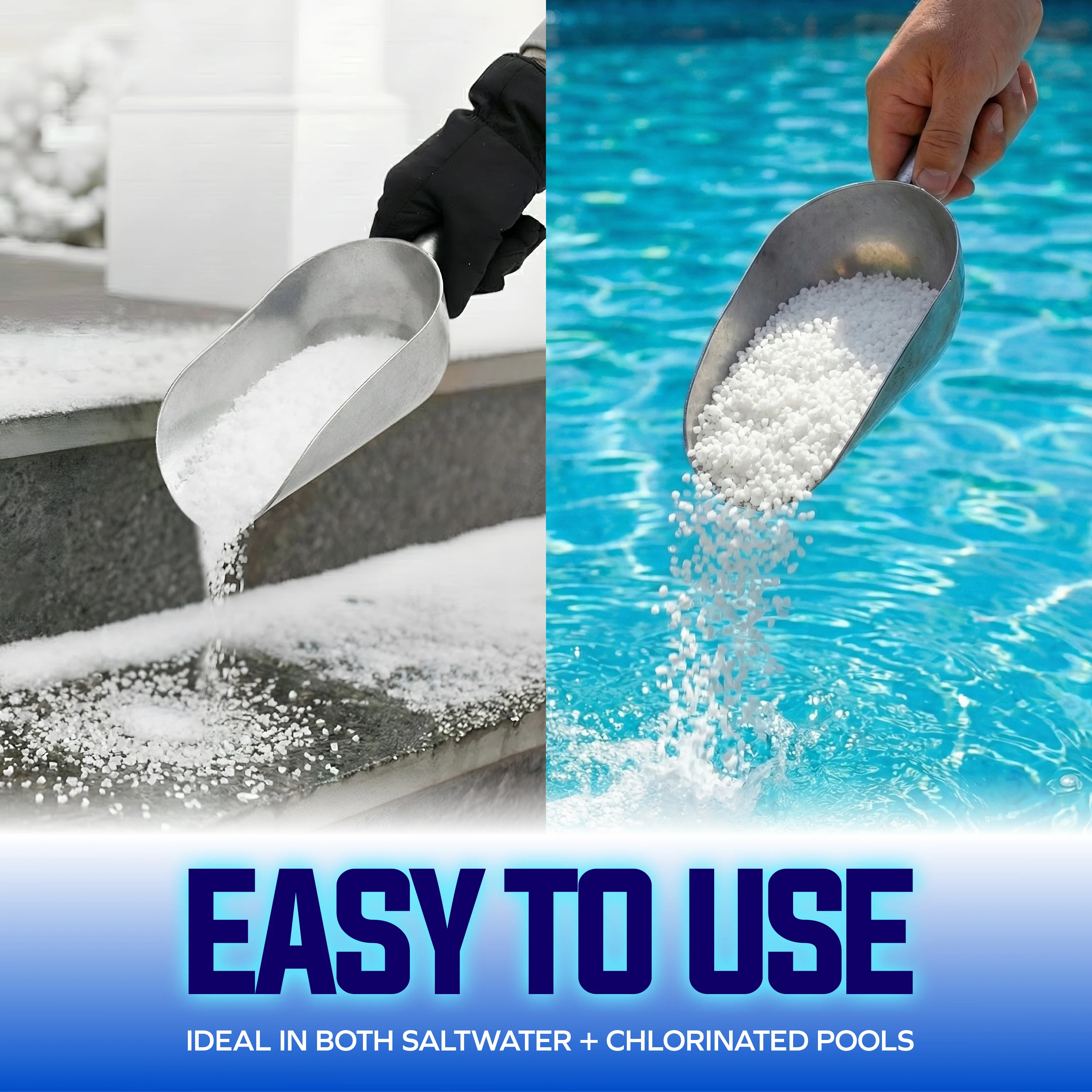 Aqua Joe Pool and Spa Calcium Hardness Increaser | Calcium Chloride Pellets | 50 Lb Bag | Above Ground and Inground Swimming Pools System Accessory for Care, Cleaning, and Maintenance (CAN BE USED FOR ICE MELT) - Image 6