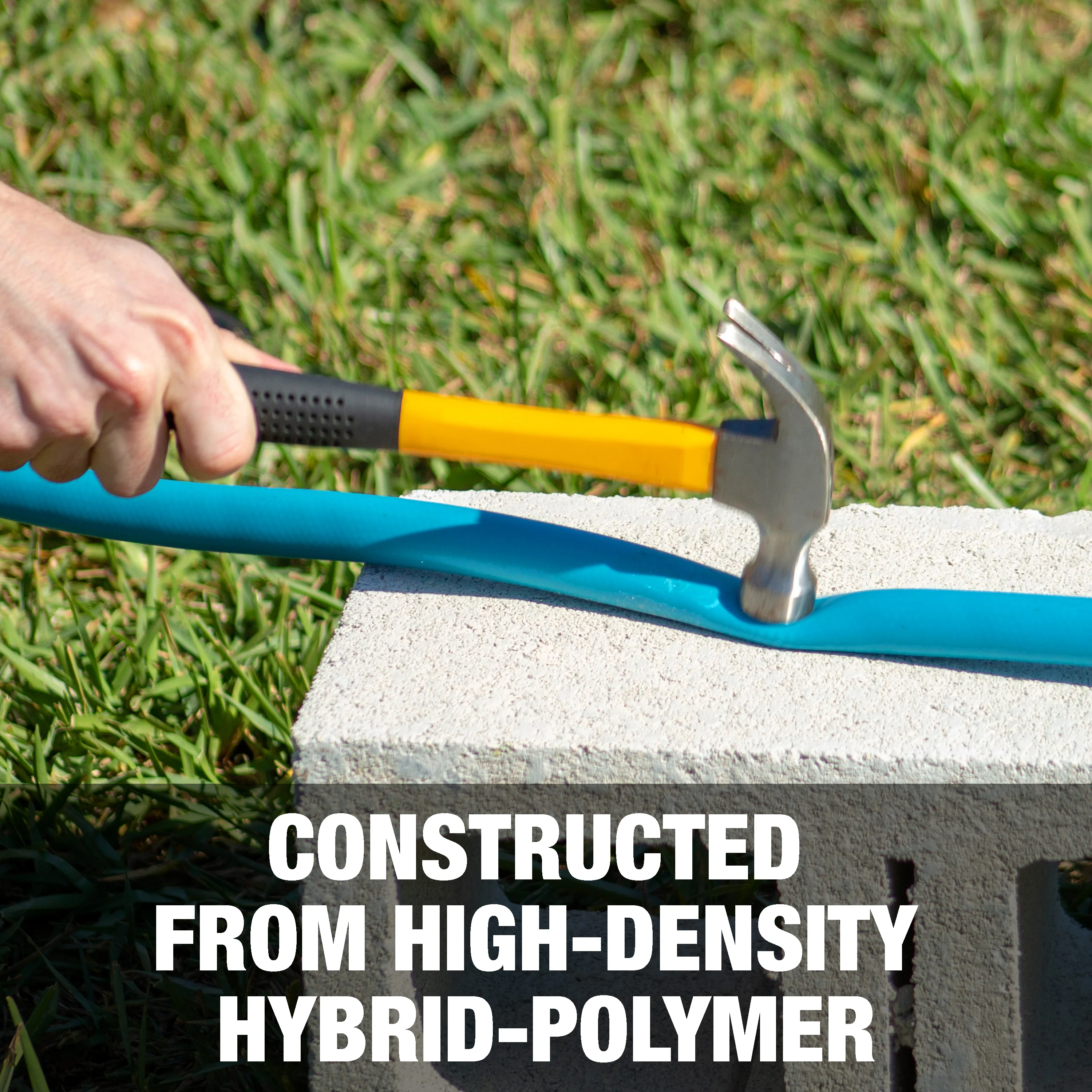 Aqua Joe Hose Stand Bundle | 50ft Hybrid Polymer Garden Hose + Stand W/ Lead-in Bundle - Image 7