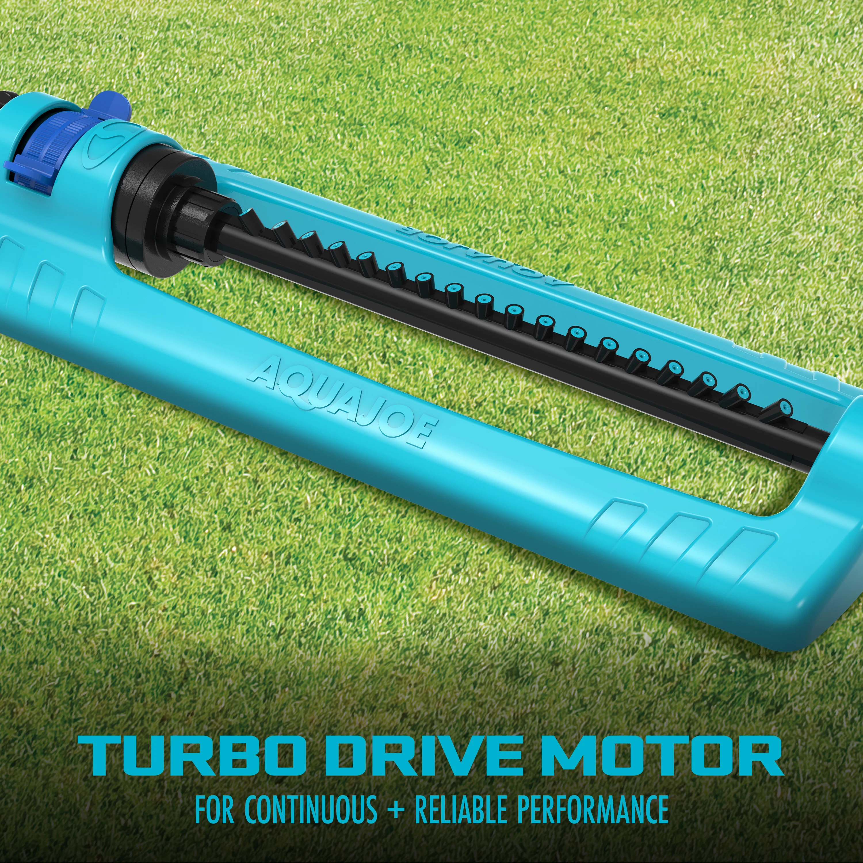 Aqua Joe Indestructible Metal Base Oscillating Sprinkler with Adjustable Spray | 4000 sq ft Max Coverage - Image 6