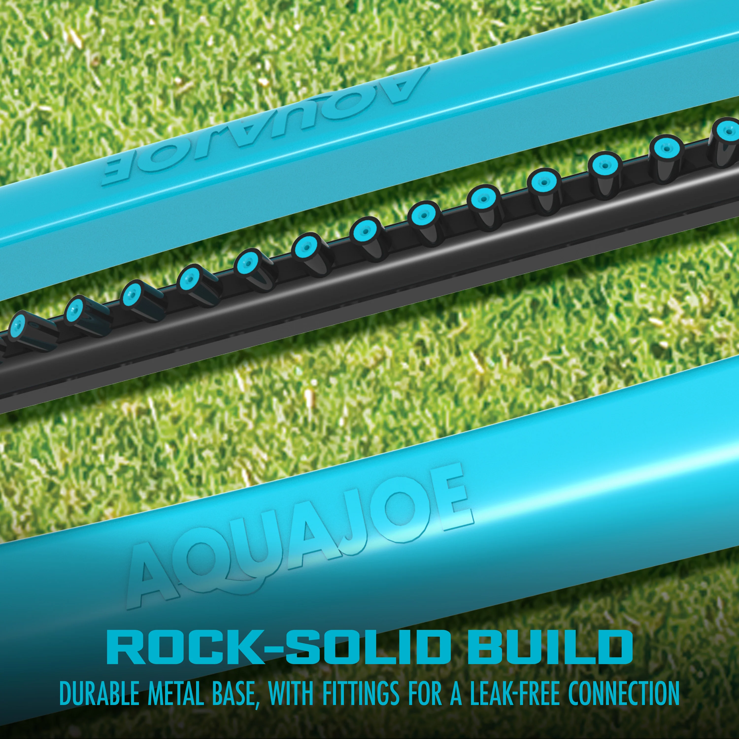 Aqua Joe Indestructible Metal Base Oscillating Sprinkler with Adjustable Spray | 4000 sq ft Max Coverage - Image 7