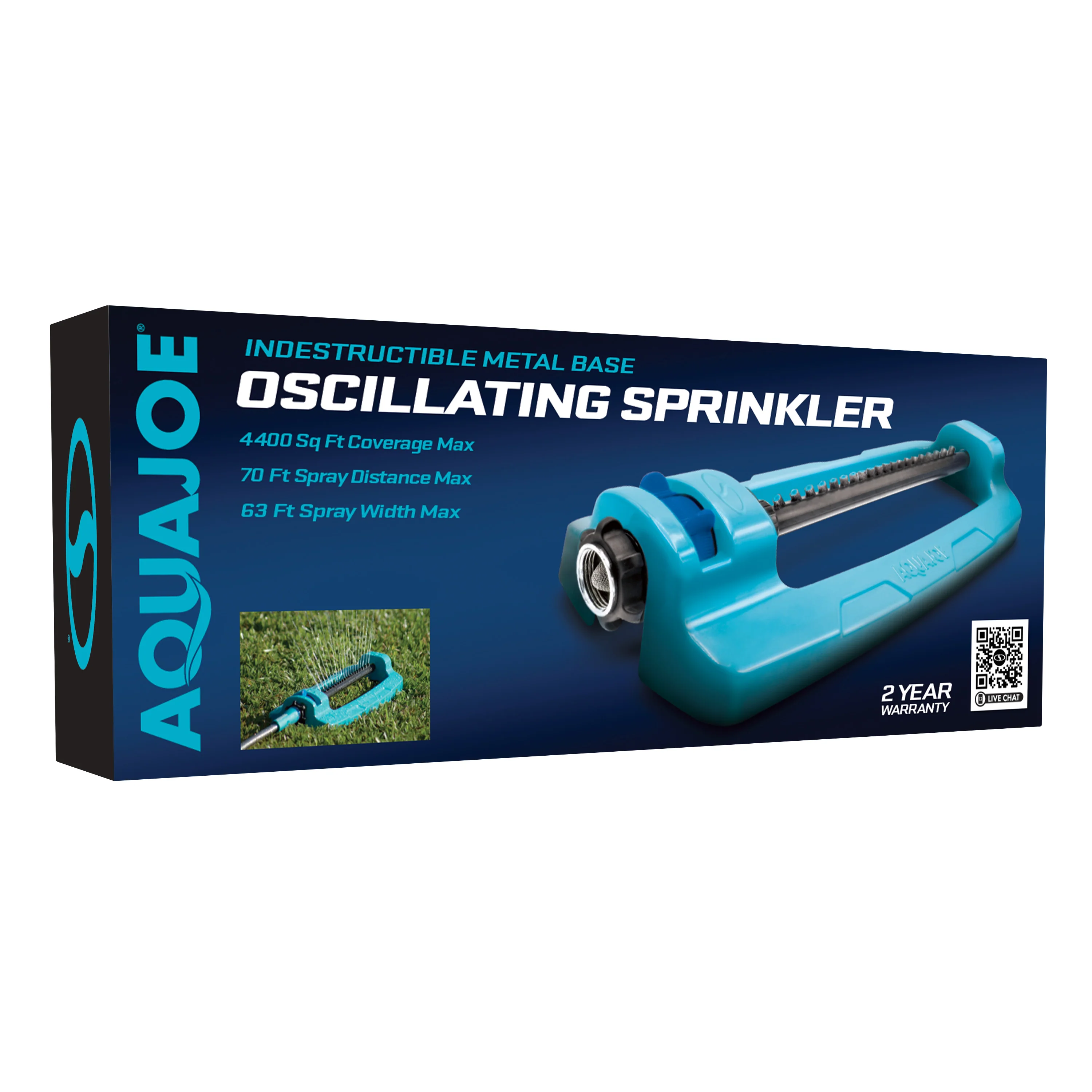 Aqua Joe Indestructible Jumbo Metal Base Oscillating Sprinkler | 4,400 Sq. Ft. Max Coverage - Image 12