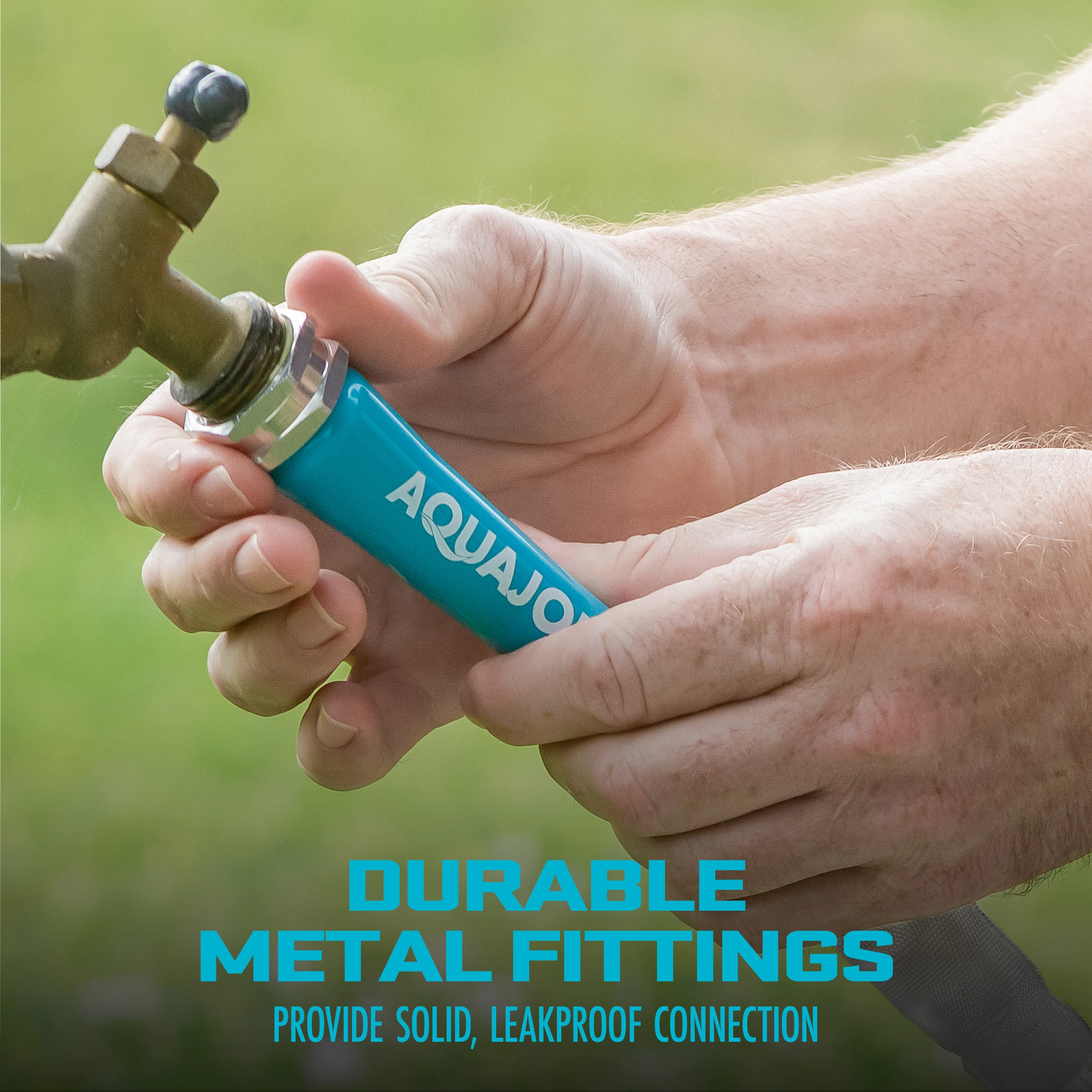 Aqua Joe Xtreme Fiberjacket Garden Hose | 25-Foot | 2-Pack | Metal Fittings - Image 7