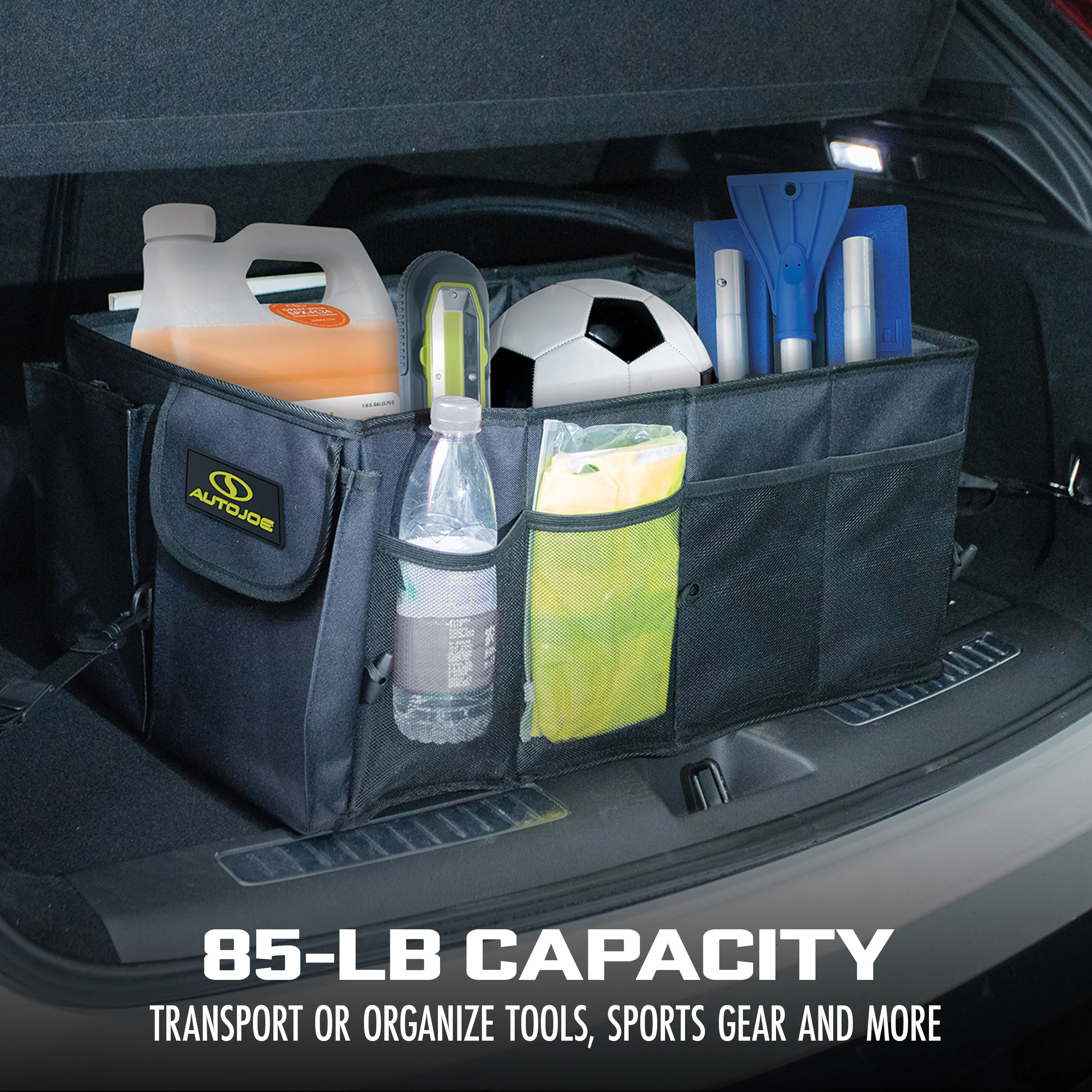 Auto Joe Collapsible Auto Storage Organizer | w/ Anchor Straps and Toggle Fasteners for Hold Security | Adjustable Strap | Rip Resistant - Image 4