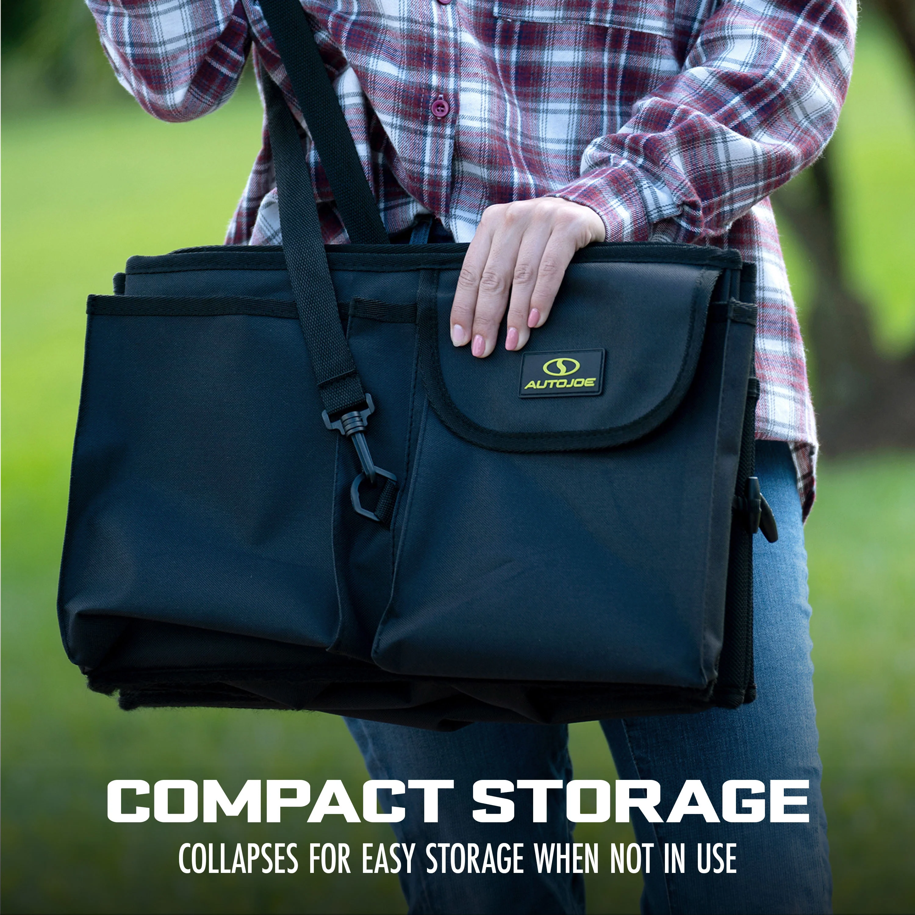 Auto Joe Collapsible Auto Storage Organizer | w/ Anchor Straps and Toggle Fasteners for Hold Security | Adjustable Strap | Rip Resistant - Image 5