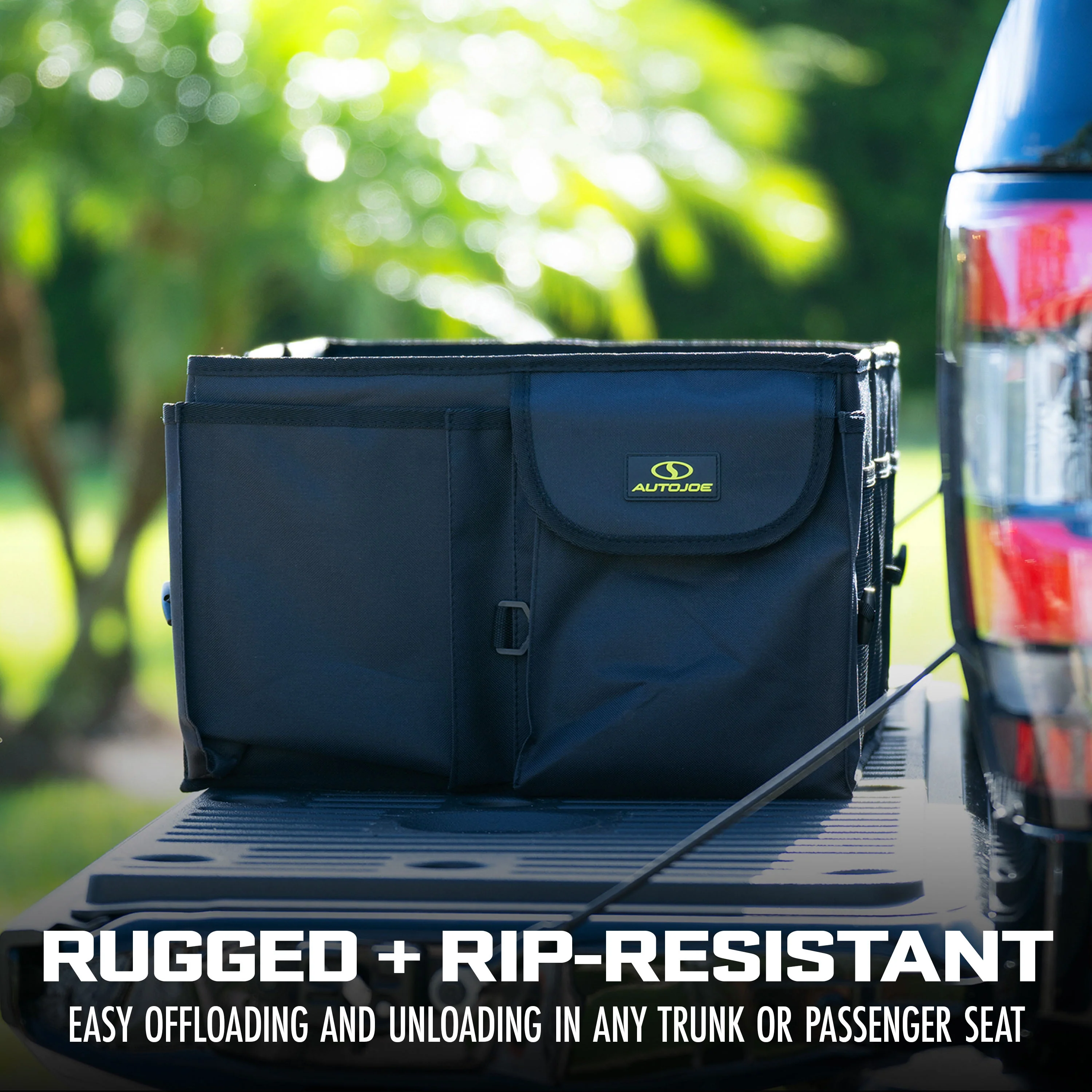 Auto Joe Collapsible Auto Storage Organizer | w/ Anchor Straps and Toggle Fasteners for Hold Security | Adjustable Strap | Rip Resistant - Image 7