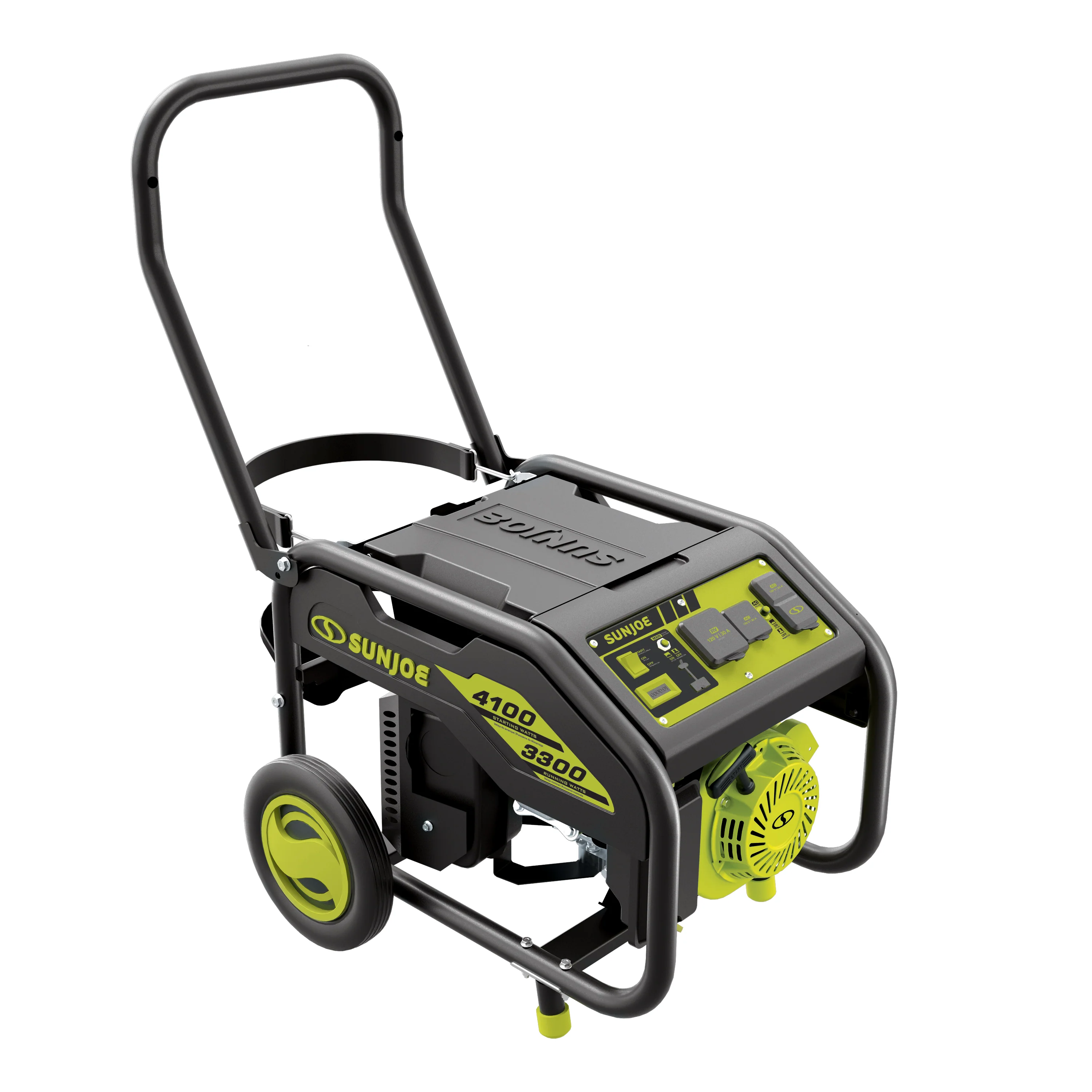 Sun Joe SJG4100LP Portable Propane Generator | Push-Button Electric + Recoil Start | Power Cooling System | 4100 Starting Watt | 3300 Running Watt | W/ 24V 2.0-Ah Battery and Charger - Image 12