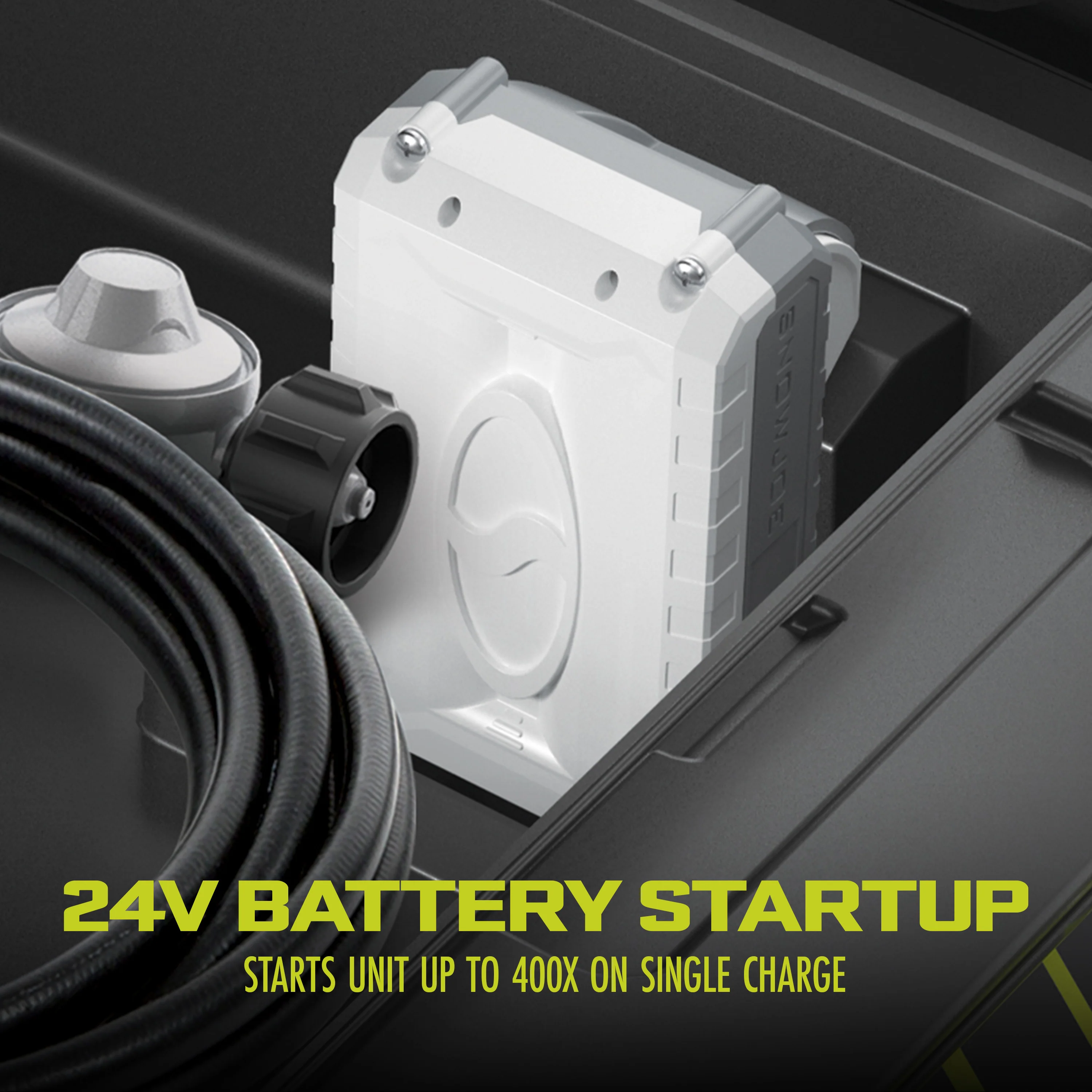 Sun Joe SJG4100LP Portable Propane Generator | Push-Button Electric + Recoil Start | Power Cooling System | 4100 Starting Watt | 3300 Running Watt | W/ 24V 2.0-Ah Battery and Charger - Image 5