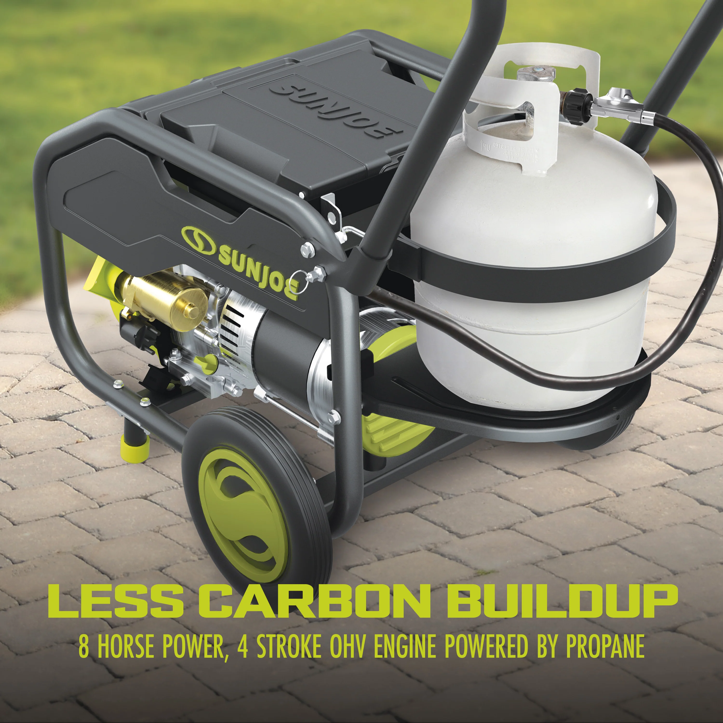 Sun Joe SJG4100LP Portable Propane Generator | Push-Button Electric + Recoil Start | Power Cooling System | 4100 Starting Watt | 3300 Running Watt | W/ 24V 2.0-Ah Battery and Charger - Image 8