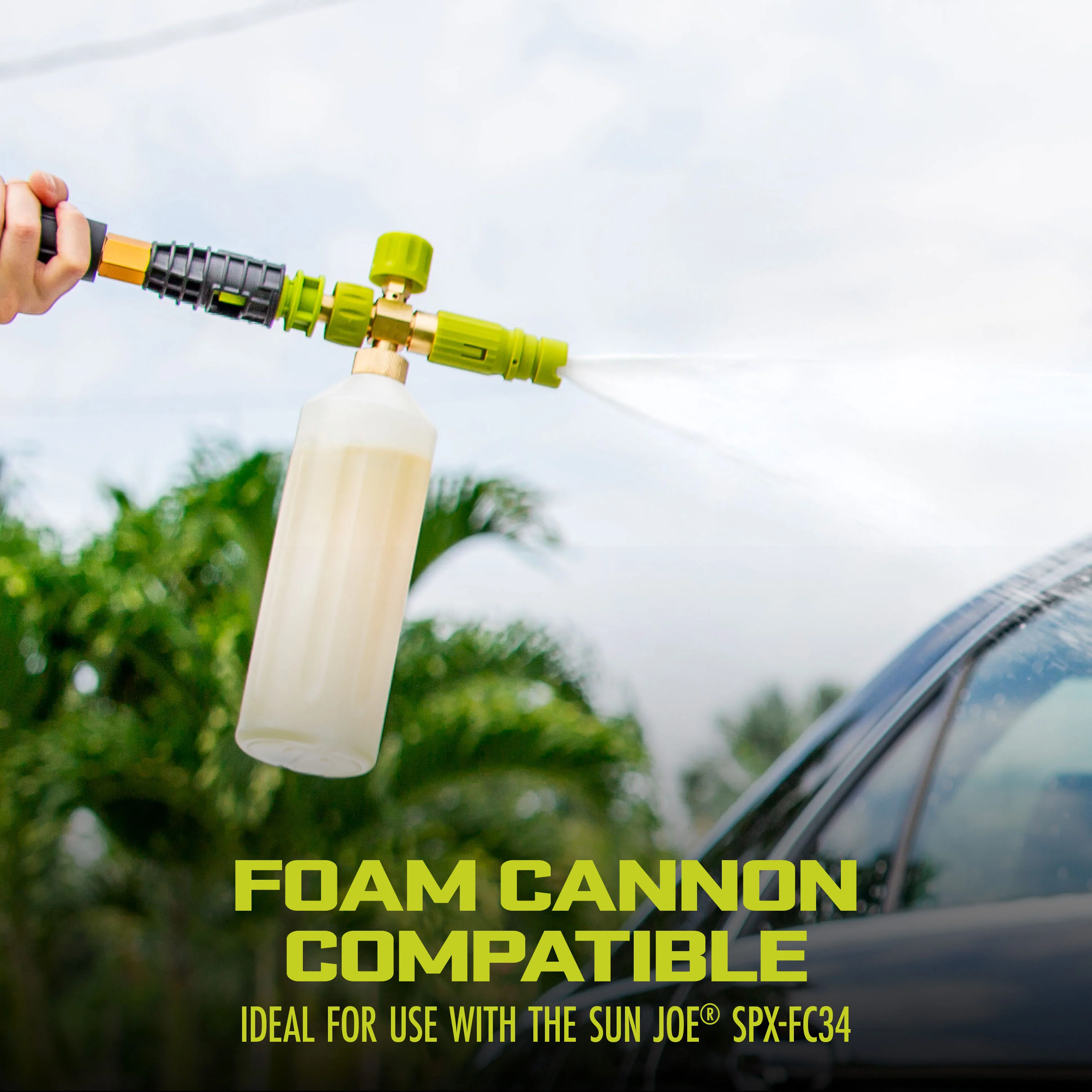 Sun Joe Premium Snow Foam Pressure Washer Rated Car Wash Soap + Cleaner, Pineapple Scent | 1 Gal. - Image 4