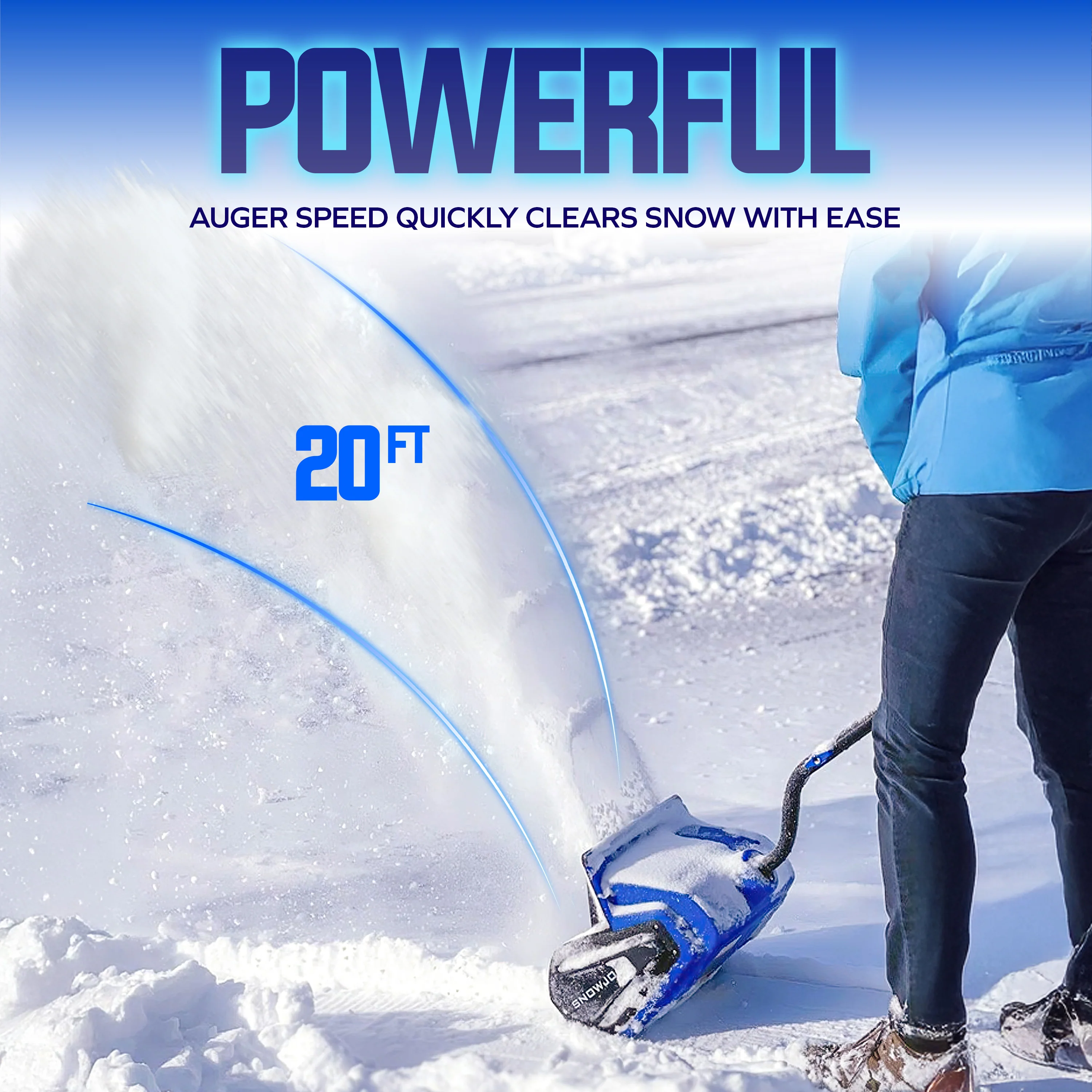 Snow Joe 24-Volt* IONMAX Cordless Snow Shovel Kit | 13-Inch | W/ 4.0-Ah Battery + Charger - Image 4