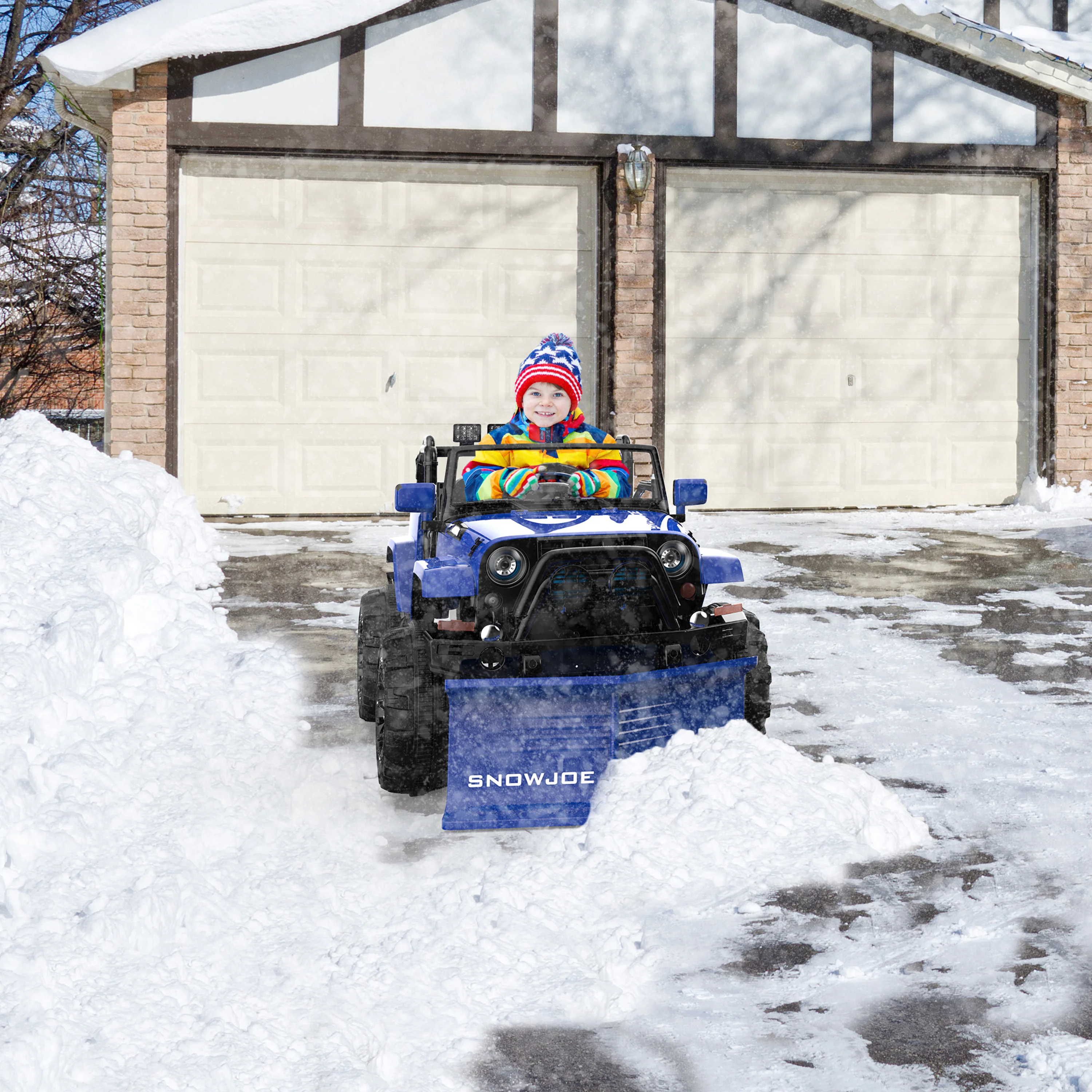 Snow Joe 24V-SUV1 24-Volt* Ride-On Kids Truck W/ Parental Remote and Snow Plow | For Ages 3-7 | W/ 4.0-Ah Battery + Charger - Image 4