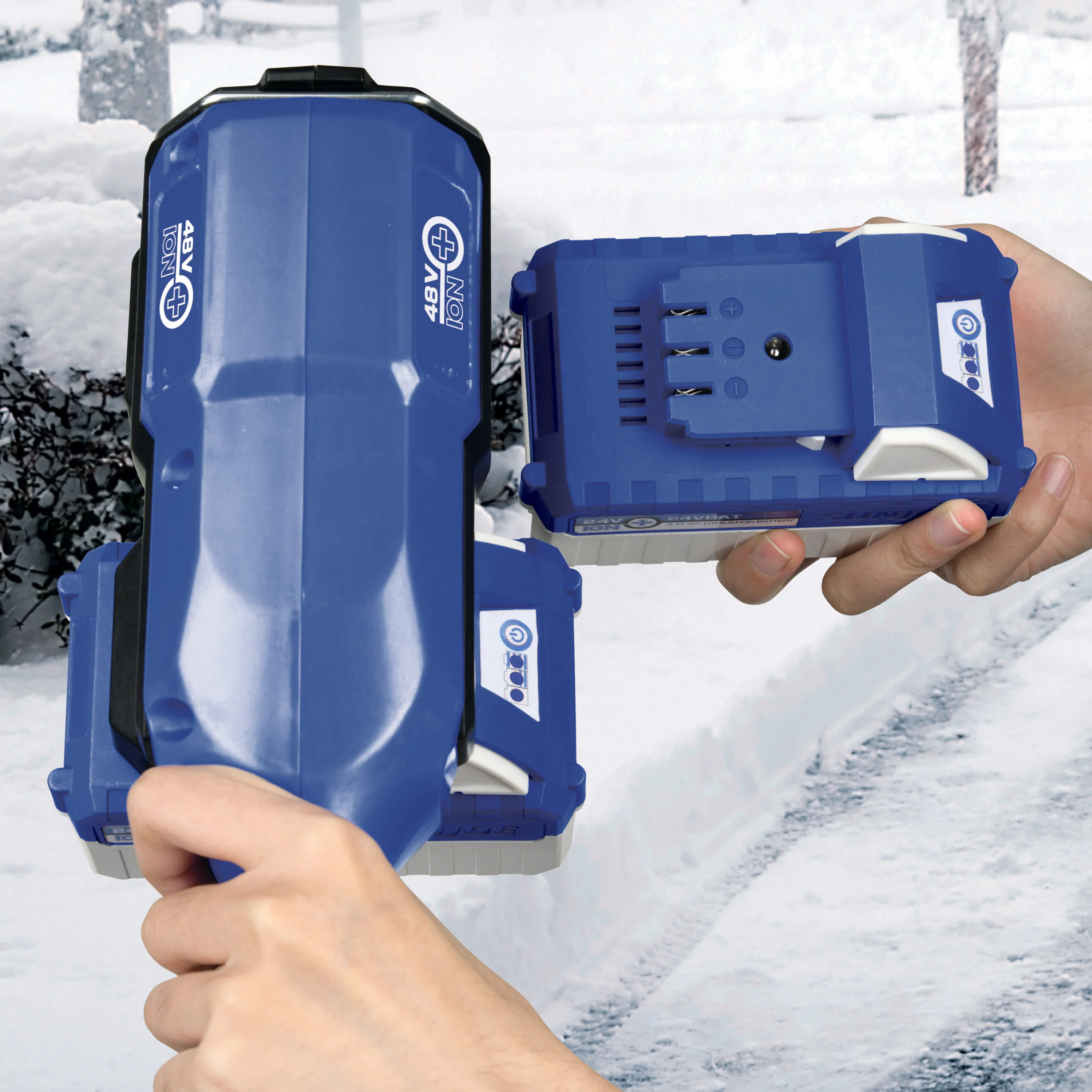 Snow Joe 24V-X2-13SS 48-Volt* IONMAX Cordless Snow Shovel Kit | 13-inch | W/ 2 x 4.0-Ah Batteries + Dual Port Charger - Image 8