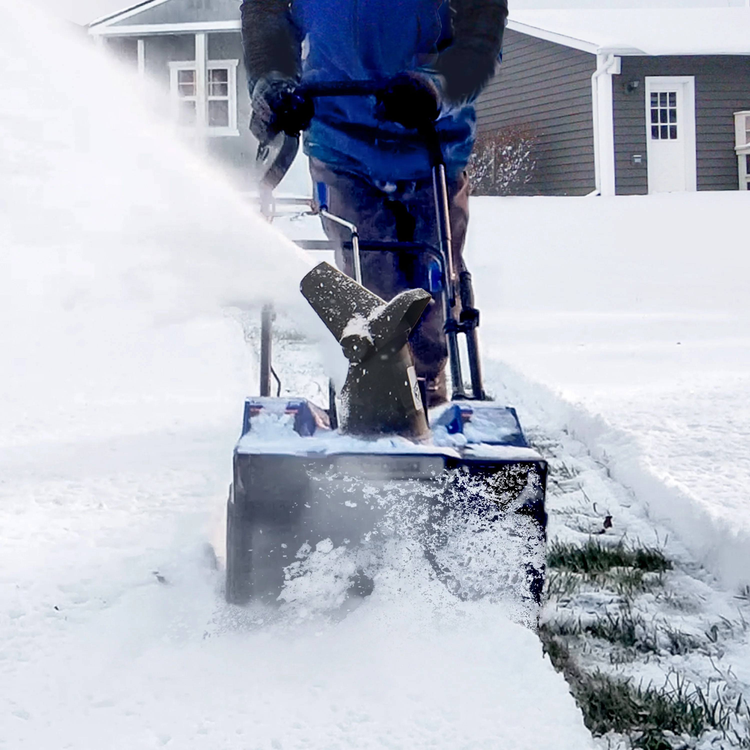 Snow Joe 48-Volt* IONMAX Snow Blower Bundle | W/ 2 x 4.0-Ah Batteries, Dual Port Charger, Cover, Ice Scraper, and Extended Warranty - Image 11