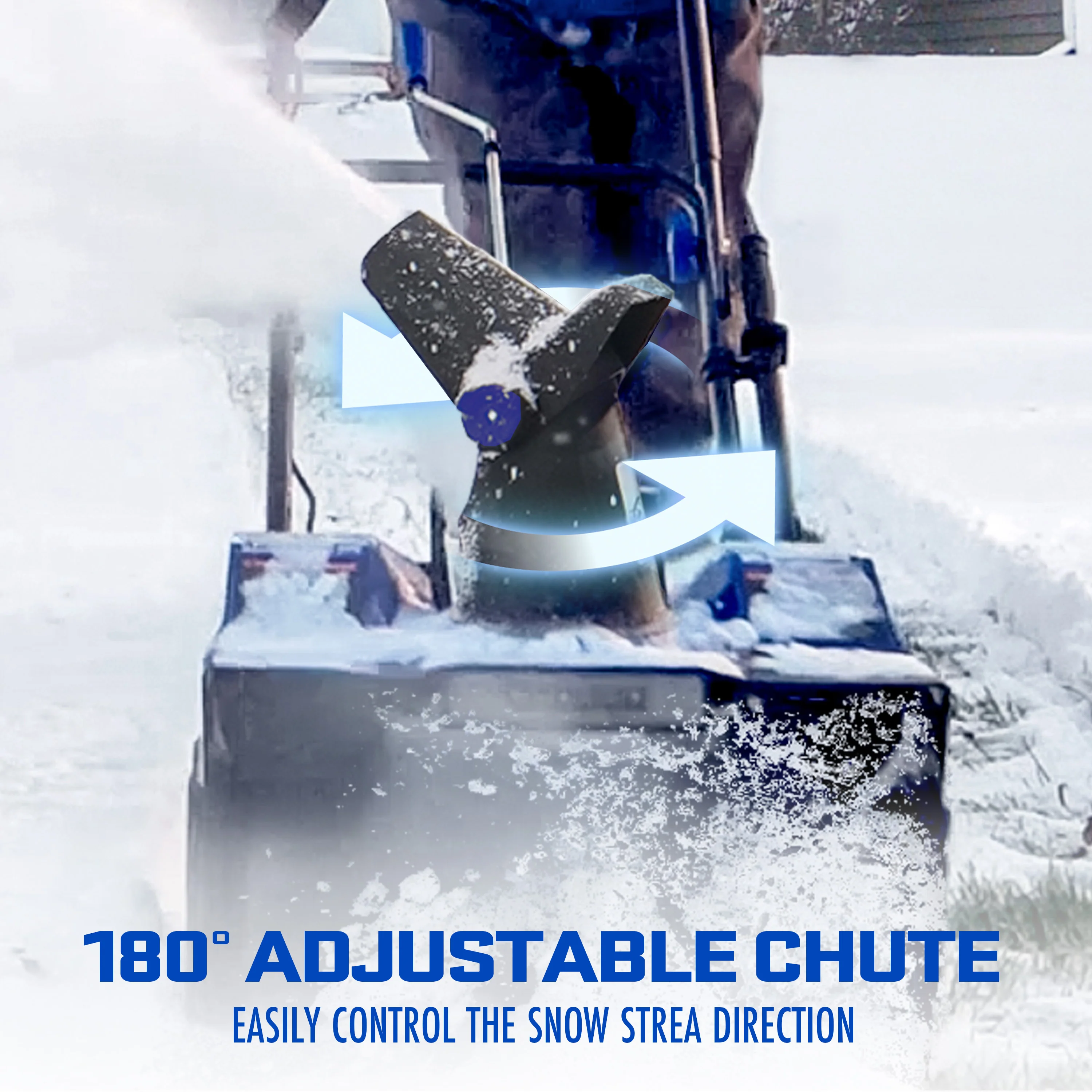 Snow Joe 48-Volt* IONMAX Snow Blower Bundle | W/ 2 x 4.0-Ah Batteries, Dual Port Charger, Cover, Ice Scraper, and Extended Warranty - Image 7