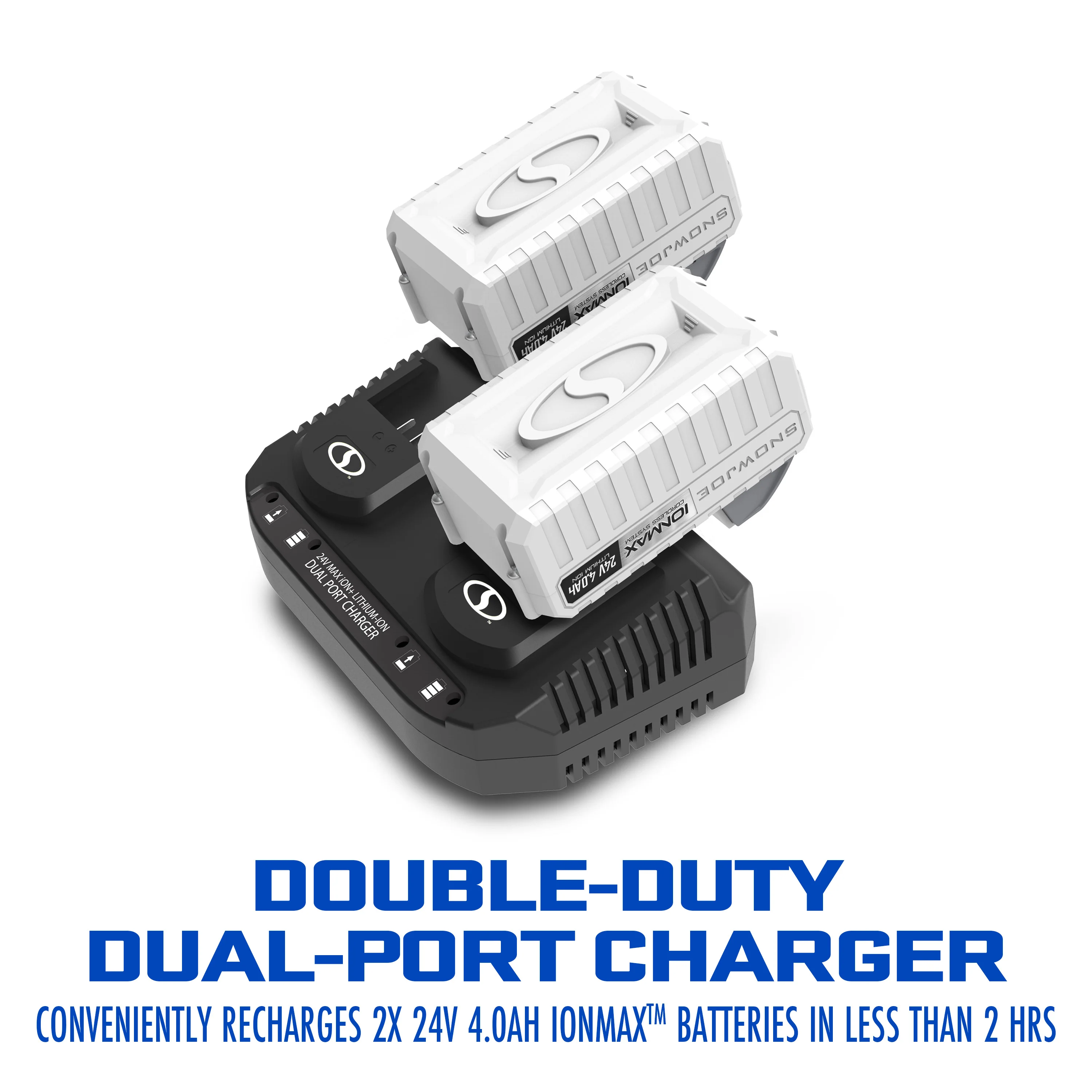 Snow Joe 24V-X2-SB15 48-Volt* IONMAX Cordless Single-Stage Snow Blower Kit | 15-inch | Brushless 750W Motor | W/ 2 x 4.0-Ah Batteries + Charger - Image 11