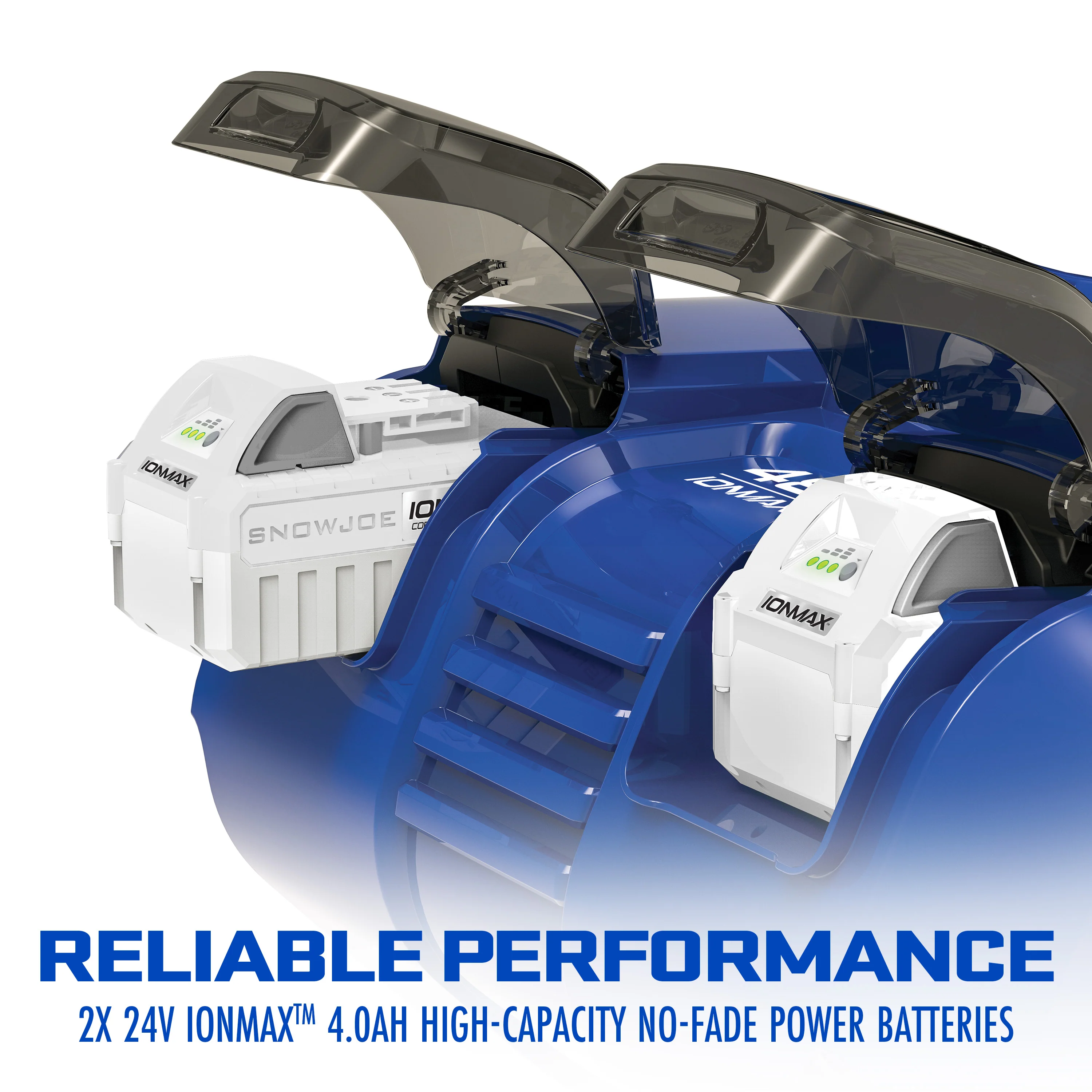 Snow Joe 24V-X2-SB15 48-Volt* IONMAX Cordless Single-Stage Snow Blower Kit | 15-inch | Brushless 750W Motor | W/ 2 x 4.0-Ah Batteries + Charger - Image 8