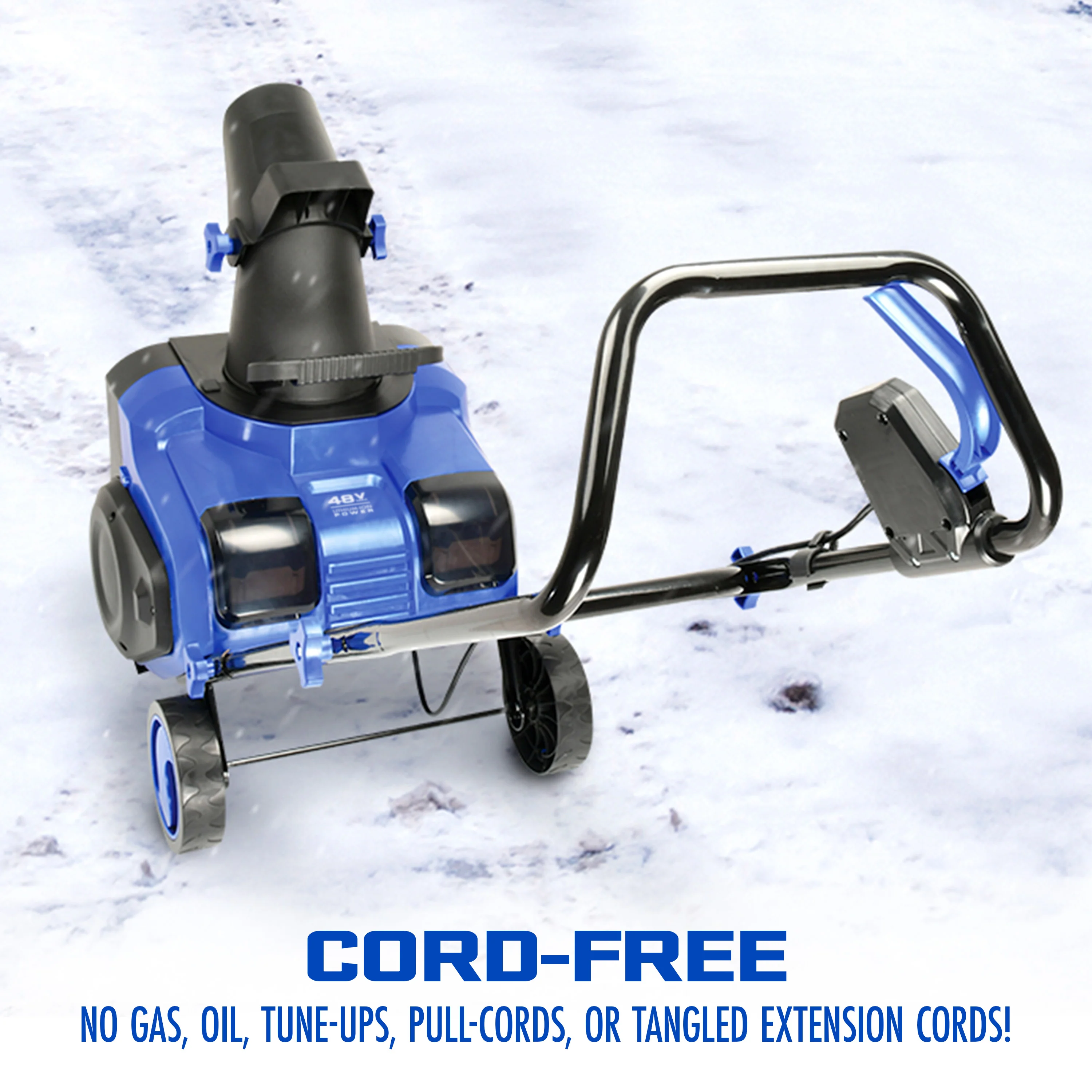 Snow Joe 24V-X2-SB15 48-Volt* IONMAX Cordless Single-Stage Snow Blower Kit | 15-inch | Brushless 750W Motor | W/ 2 x 4.0-Ah Batteries + Charger - Image 9