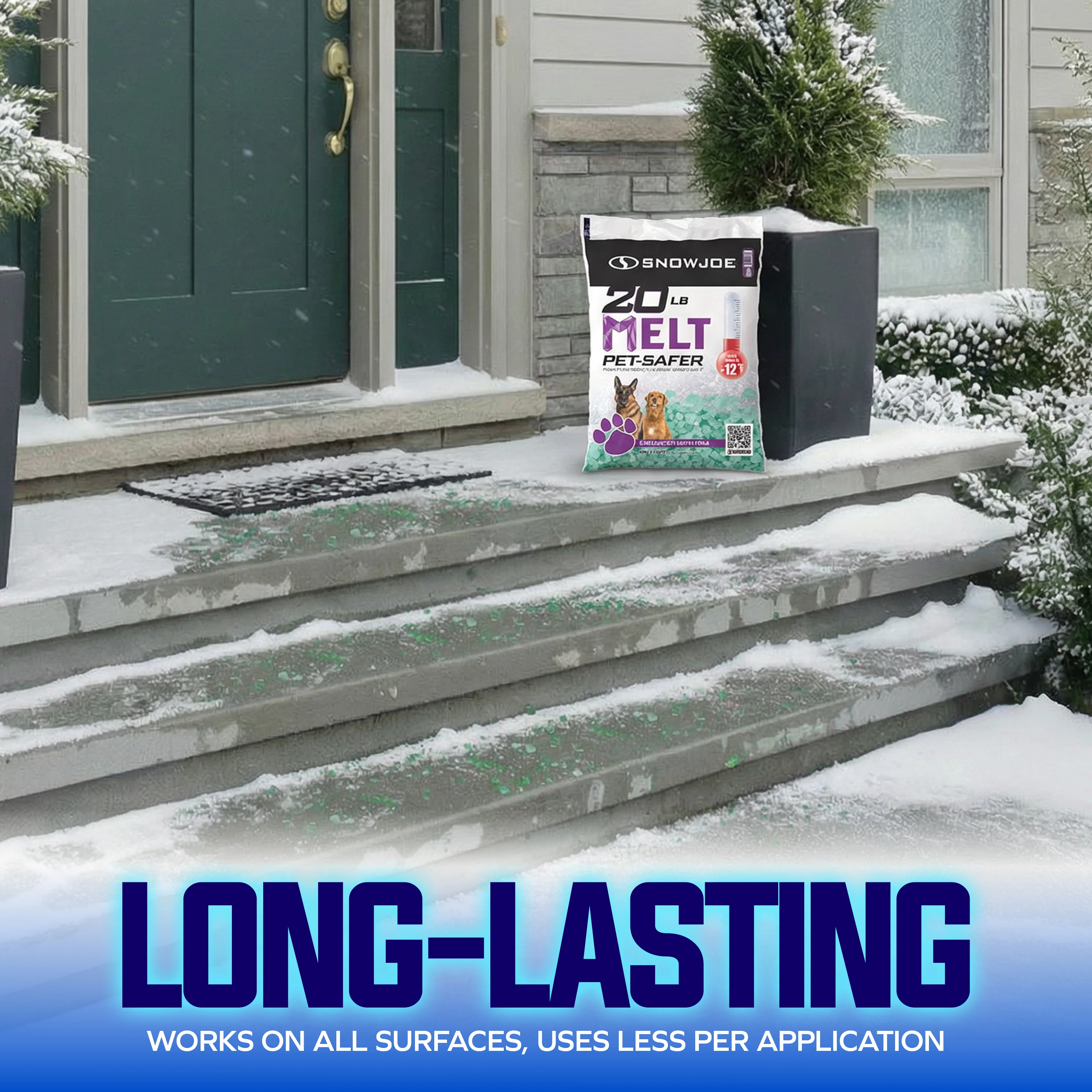 Snow Joe Pet-Safer Blend Premium Ice Melt | 20 Lb. Bag | Melts Down To -12°F - Image 7