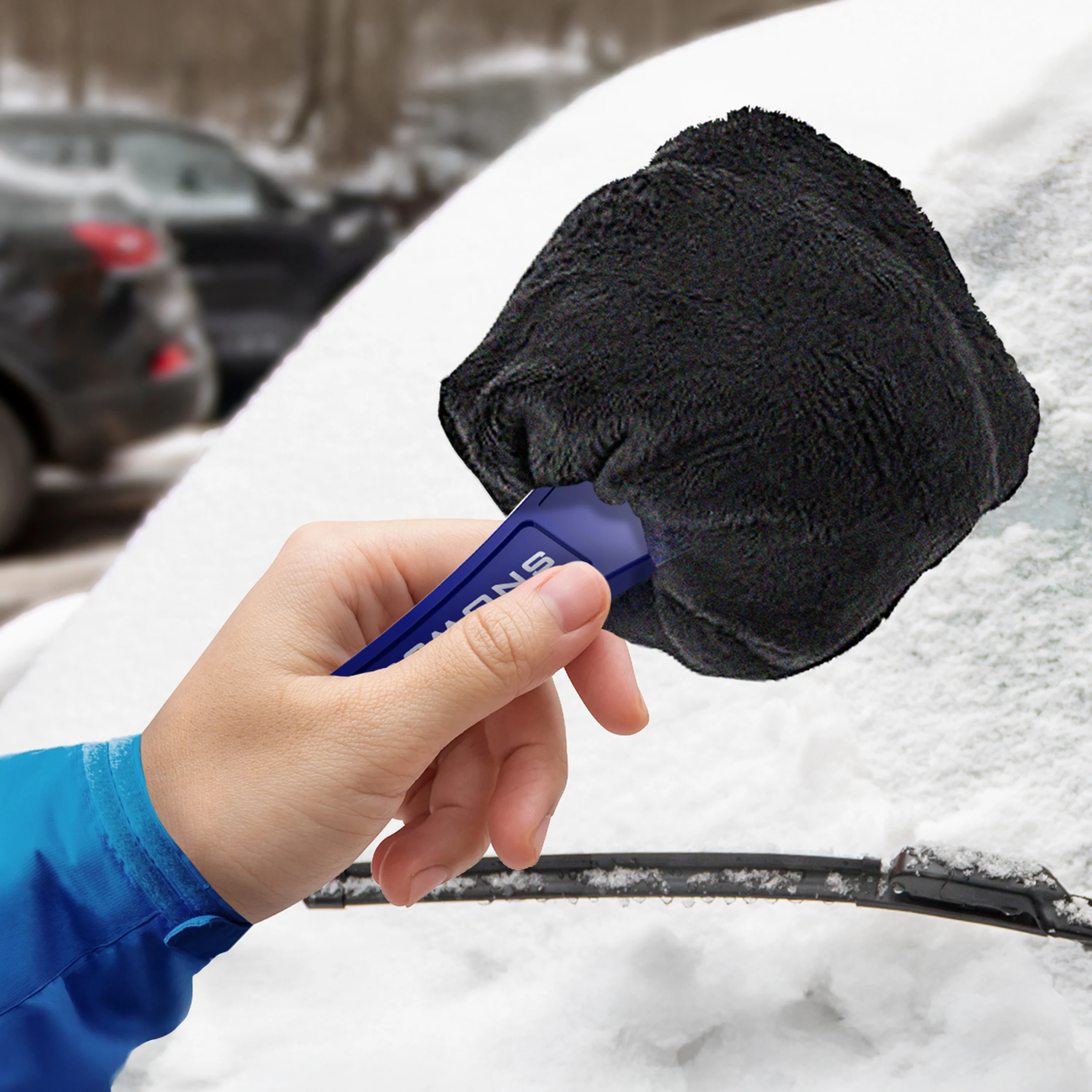Snow Joe Polar Fleece Lined Mitt W/ Built-In Heavy-Duty Ice Scraper | Waterproof - Image 6