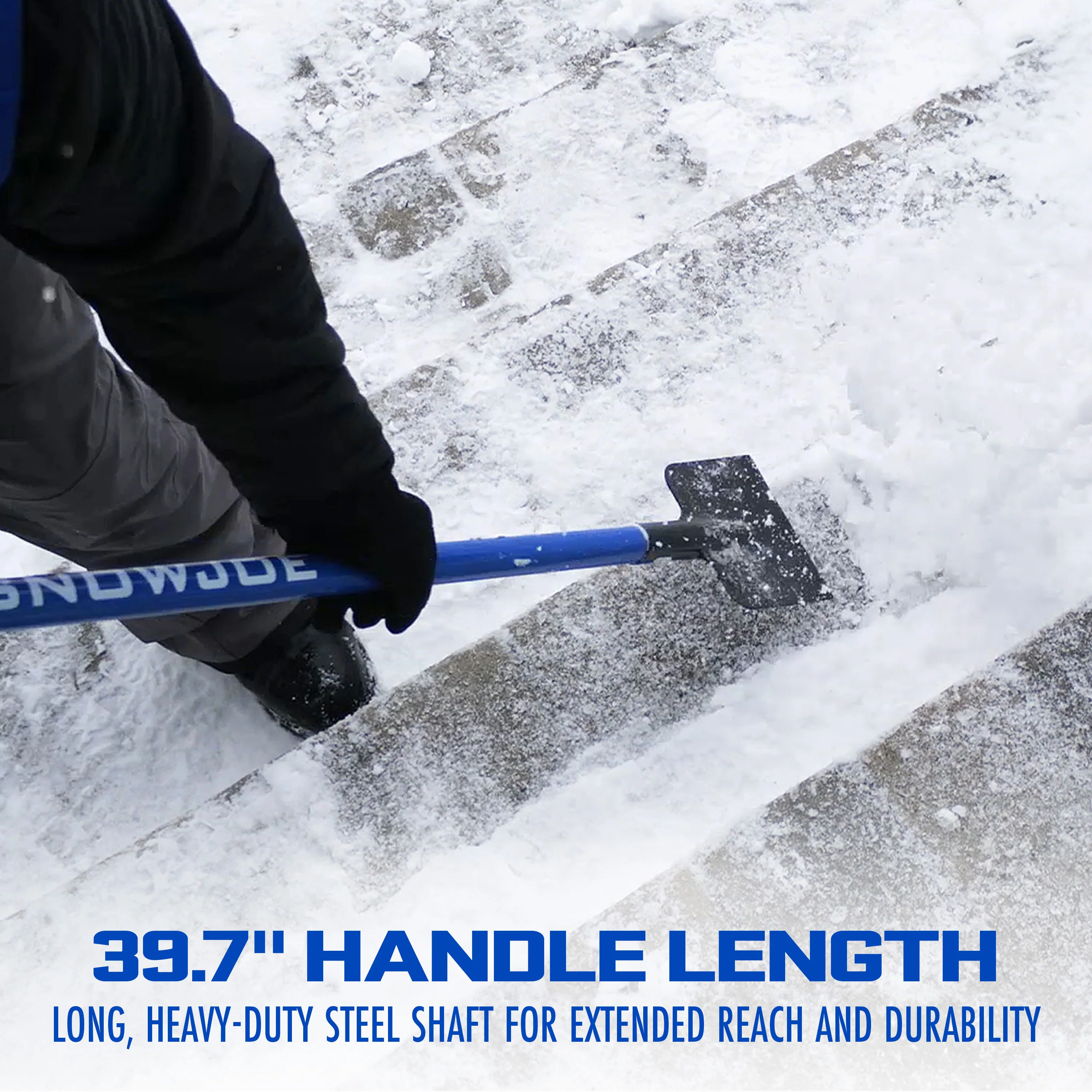 Snow Joe Spring-Loaded Impact-Reducing Steel Ice Chopper | 7-Inch x 5.5-Inch | Shock-Absorbing Handle - Image 5