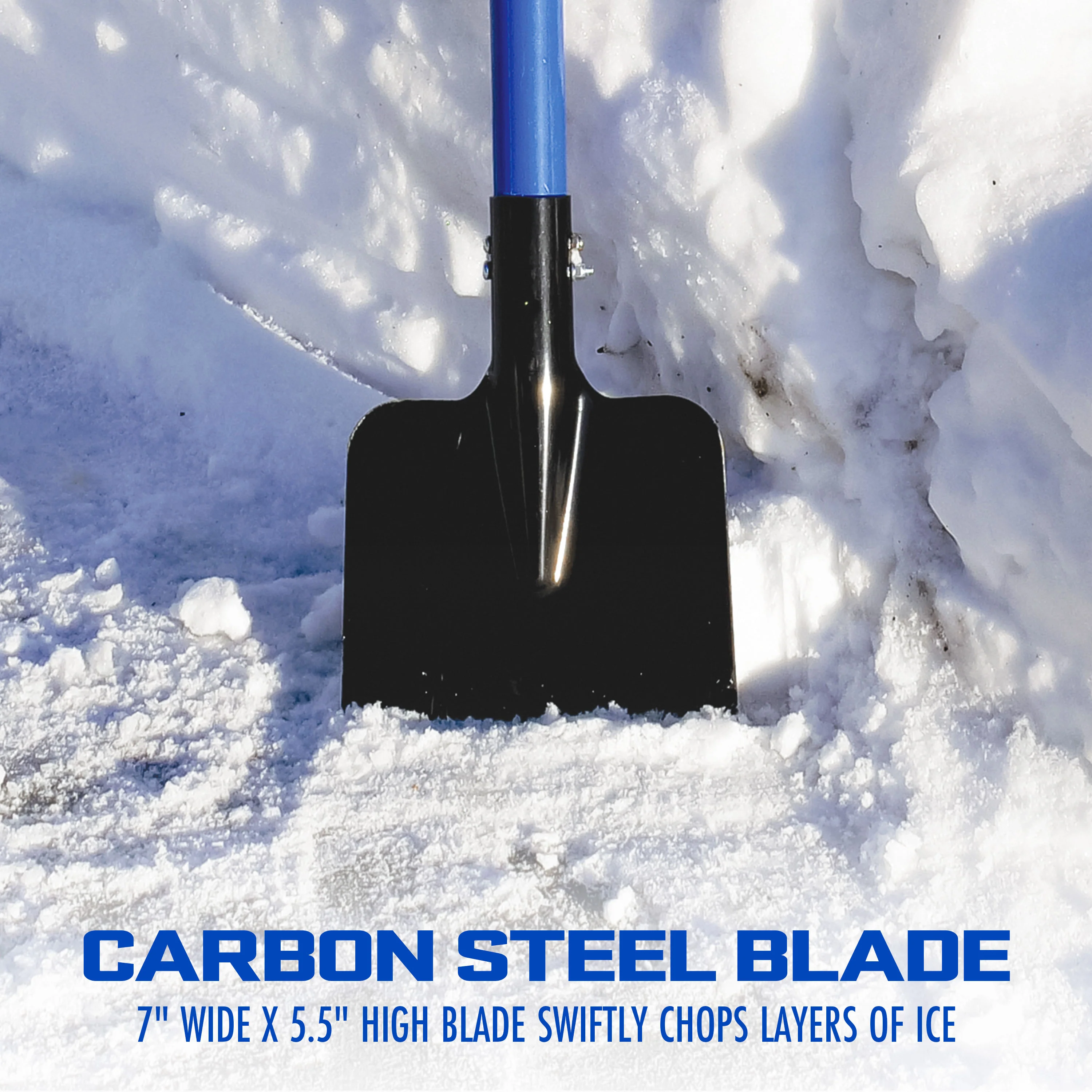 Snow Joe Spring-Loaded Impact-Reducing Steel Ice Chopper | 7-Inch x 5.5-Inch | Shock-Absorbing Handle - Image 6