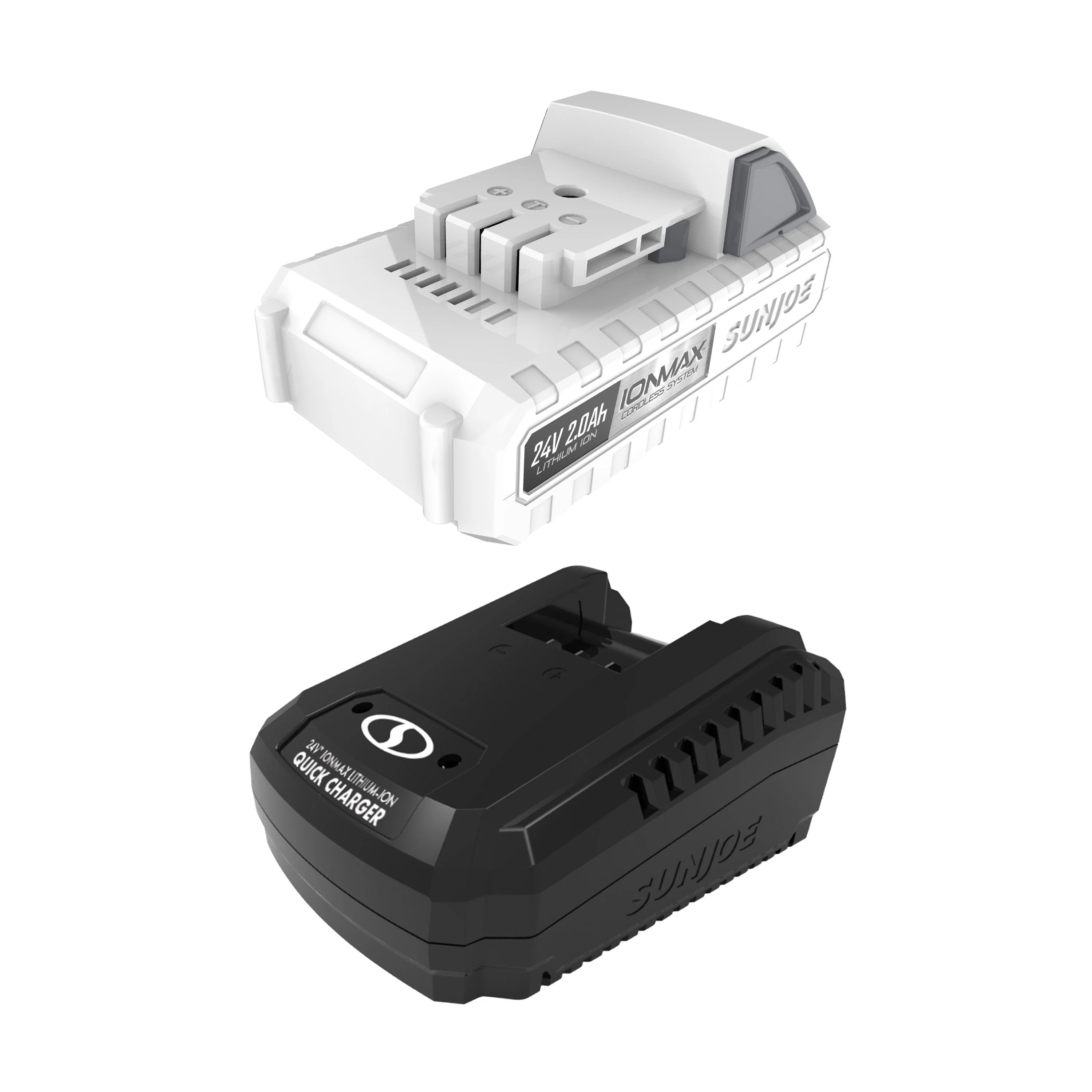 Snow Joe + Sun Joe CERTIFIED AUTHENTIC 24-Volt* IONMAX Starter Kit | W/ 2.0-Ah Battery + Quick Charger - Image 7