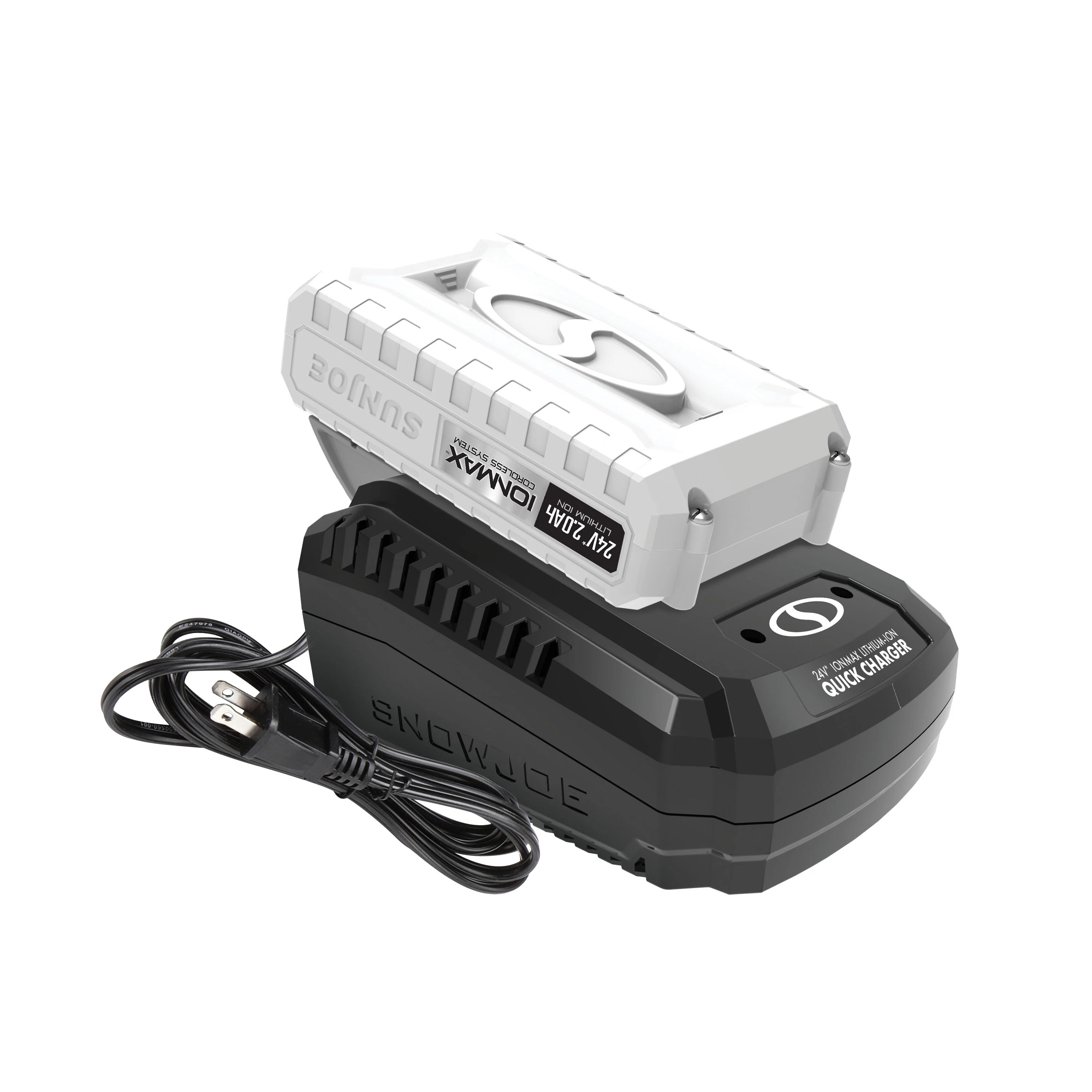 Snow Joe + Sun Joe CERTIFIED AUTHENTIC 24-Volt* IONMAX Starter Kit | W/ 2.0-Ah Battery + Quick Charger - Image 8