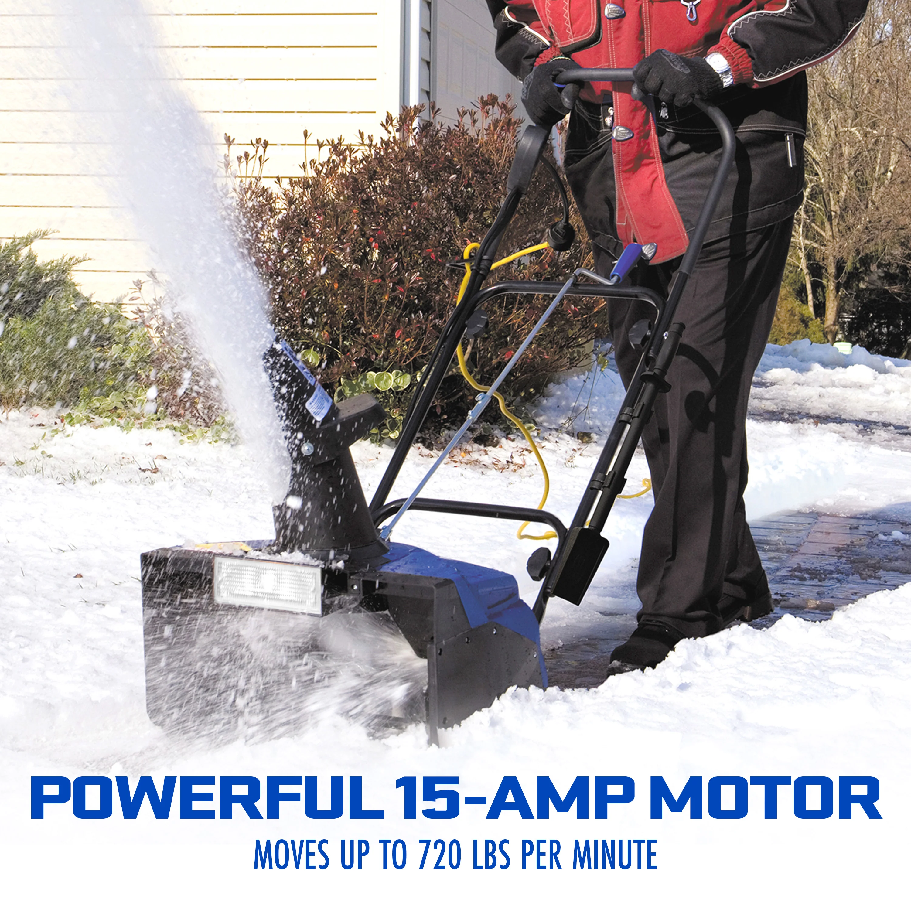 Snow Joe SJ623E Electric Walk-Behind Single-Stage Snow Blower W/ Headlight | 18-inch | 15-amp - Image 5
