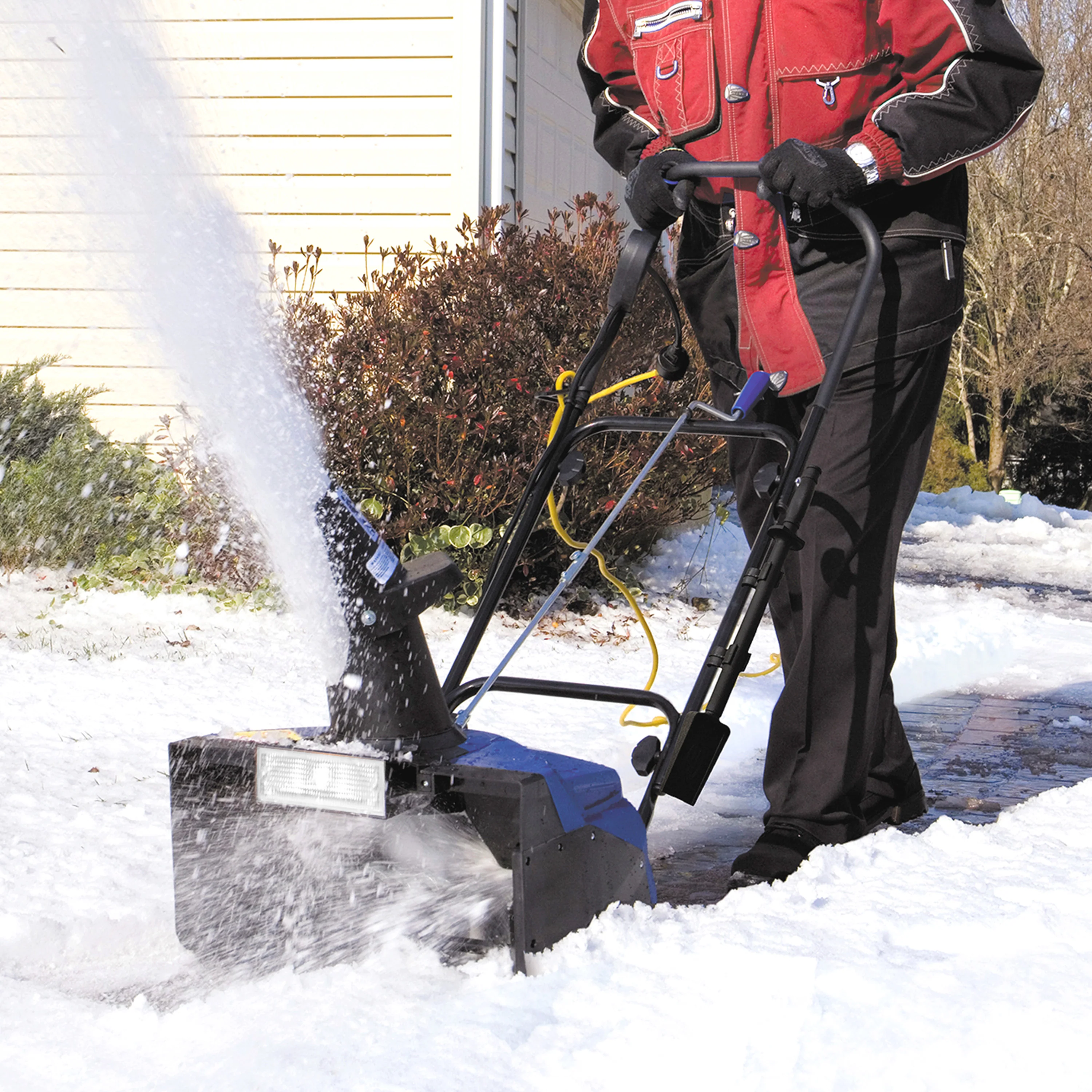 Snow Joe SJ623E Electric Walk-Behind Single-Stage Snow Blower W/ Headlight | 18-inch | 15-amp - Image 9