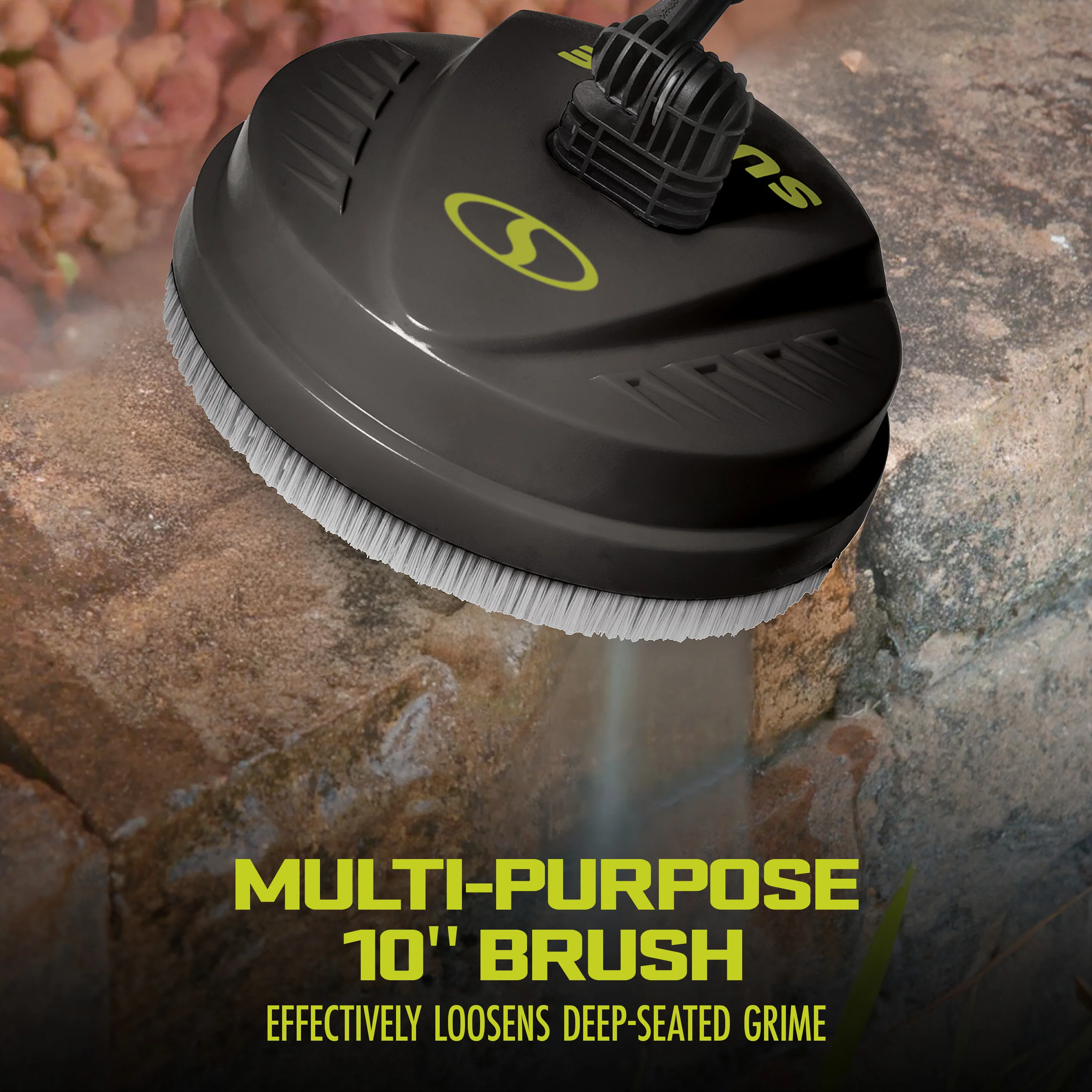 Sun Joe Multi-Surface Deck + Patio Cleaning Attachment for SPX Series Pressure Washers | 10-inch - Image 4