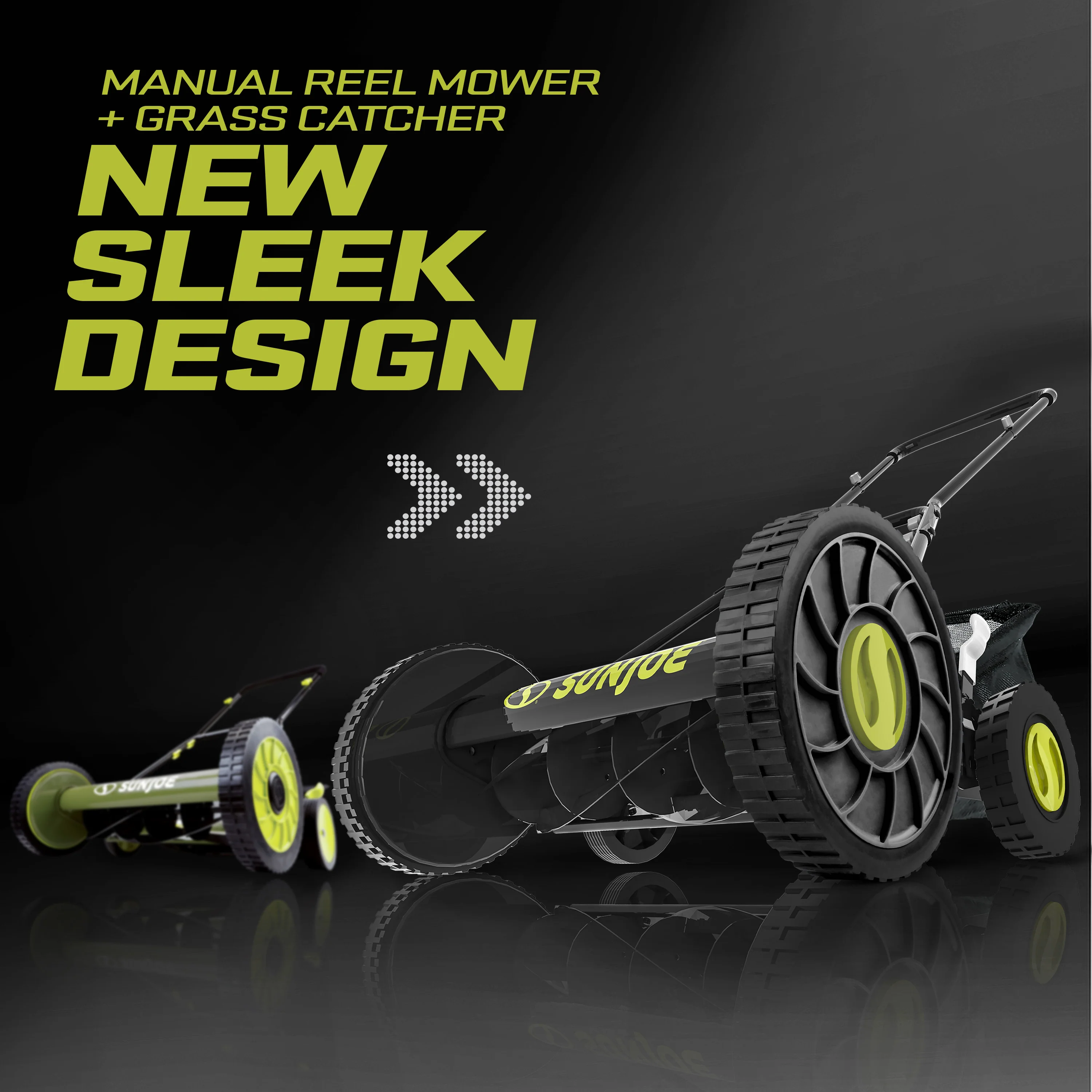 Sun Joe Manual Reel Mower W/ Grass Catcher | 18-inch | 9-Position - Image 3