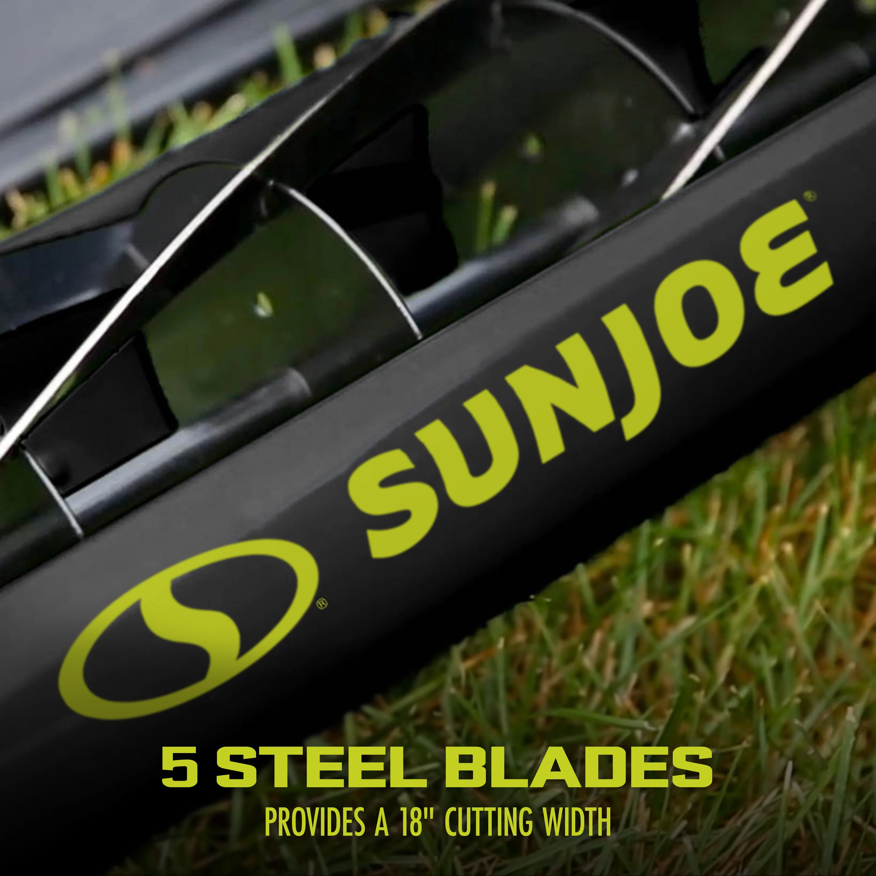 Sun Joe Manual Reel Mower W/ Grass Catcher | 18-inch | 9-Position - Image 5