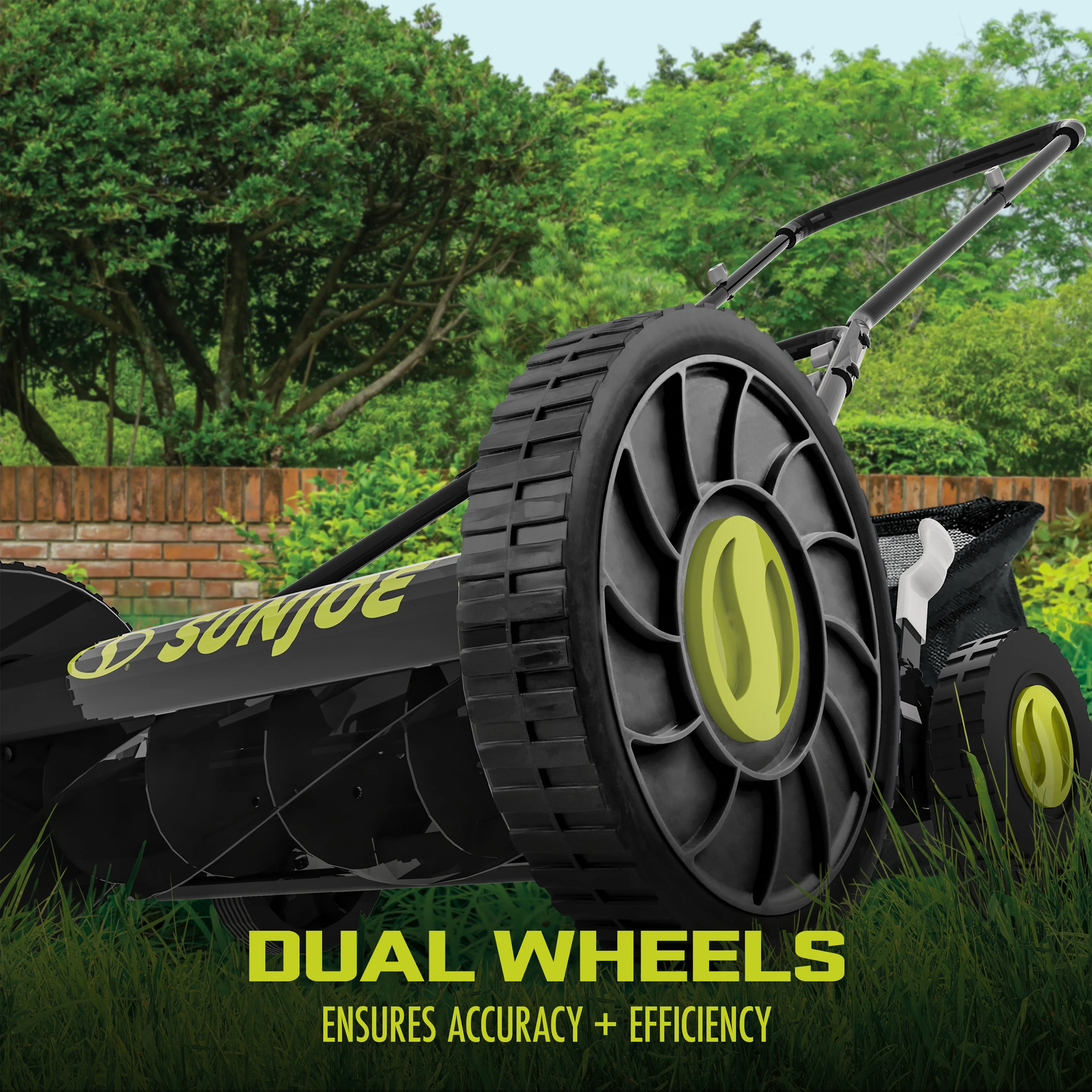 Sun Joe Manual Reel Mower W/ Grass Catcher | 20-inch | 9-Position - Image 4