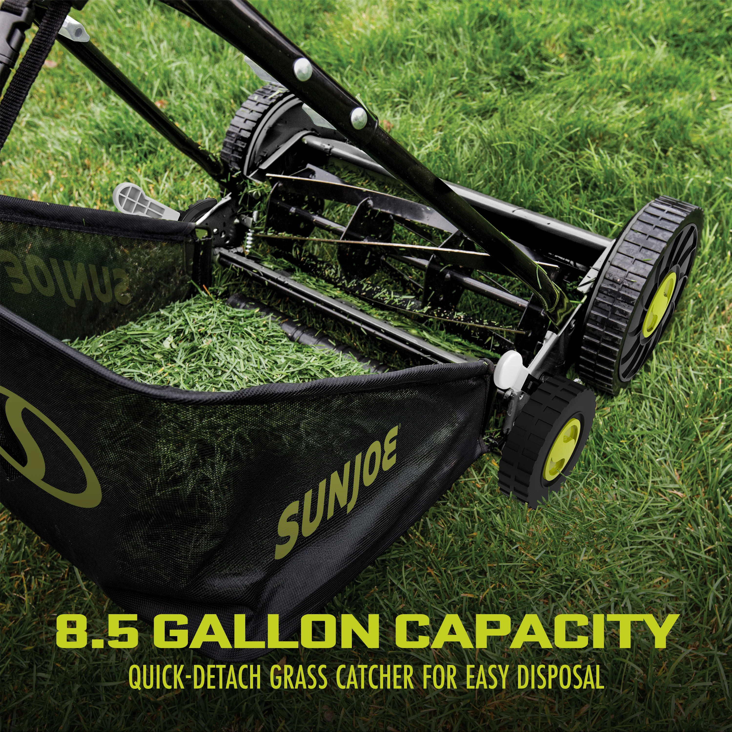 Sun Joe Manual Reel Mower W/ Grass Catcher | 20-inch | 9-Position - Image 6
